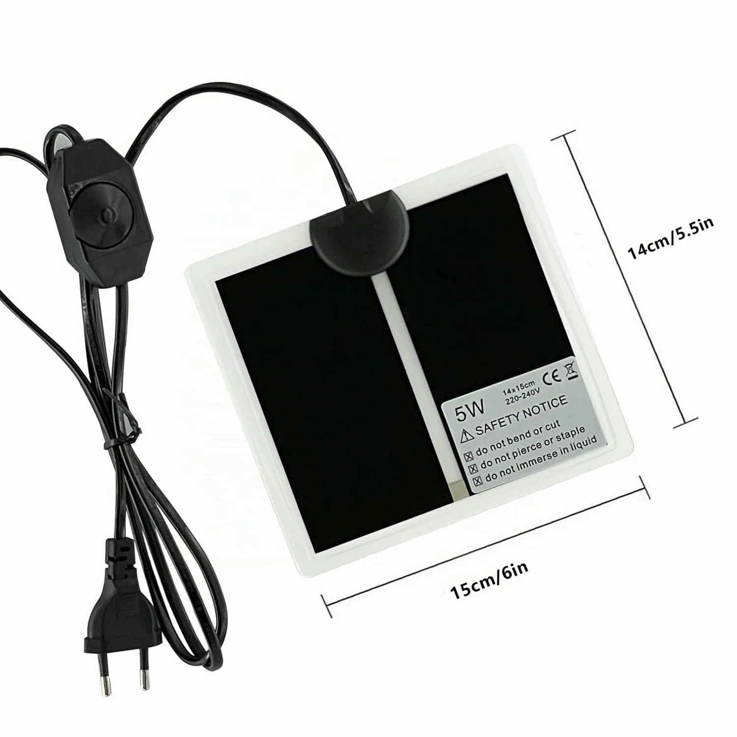 FIPASEN Tappetino Riscaldante Non Adesivo per Rettili e Anfibi (5W 15×14cm) - immagine 3