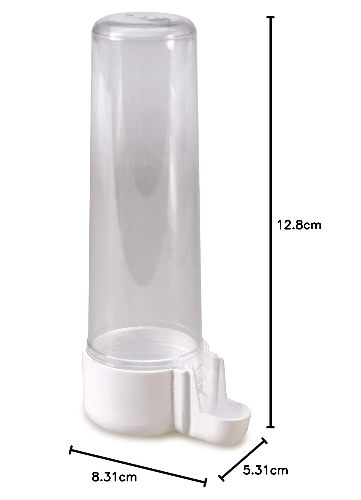 Arquivet Abbeveratoio in plastica per uccelli, 13 cm, 85 cc - immagine 4