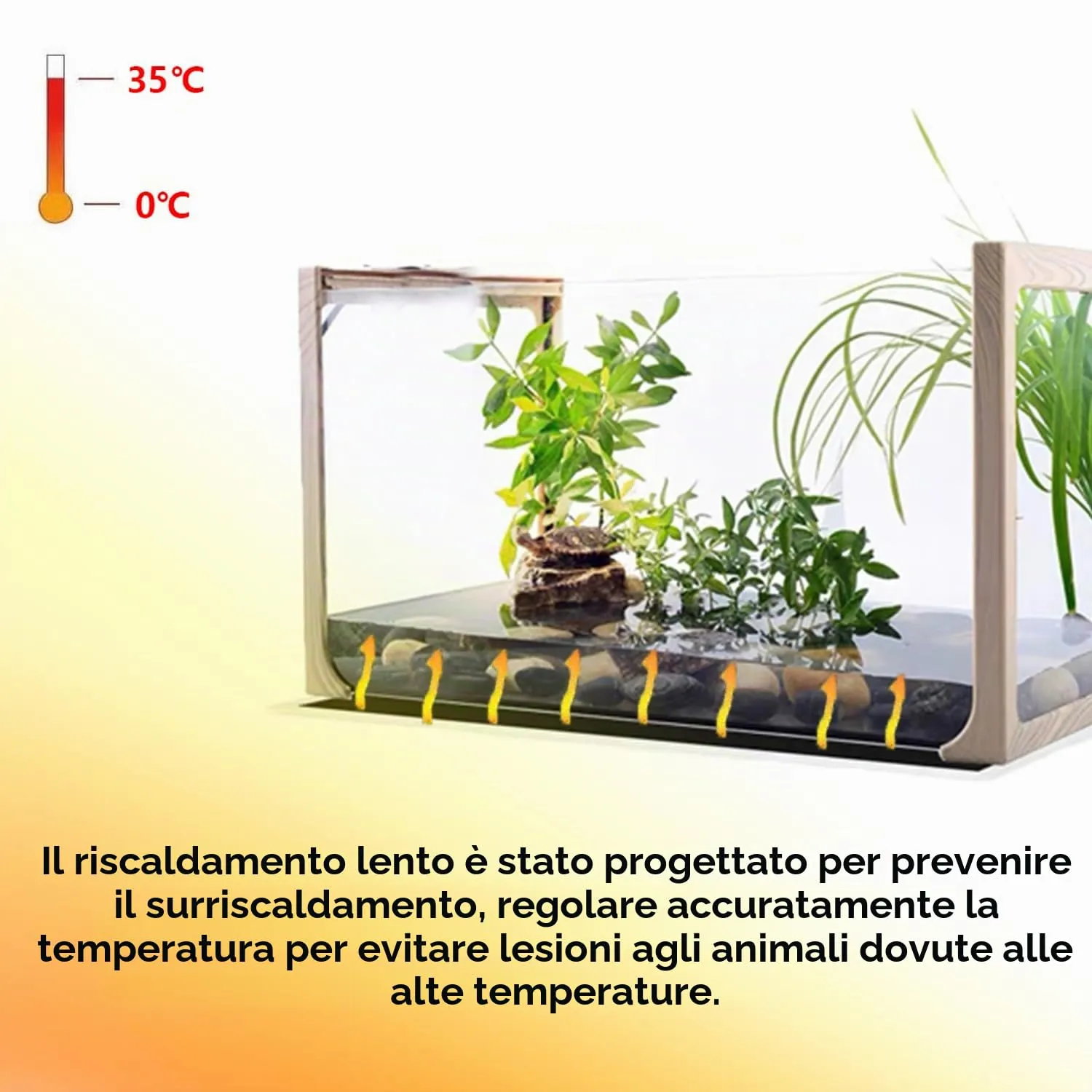 FIPASEN Tappetini Riscaldanti per Rettili, 2 Pezzi, Non Adesivi, 5W 15x14cm - immagine 6