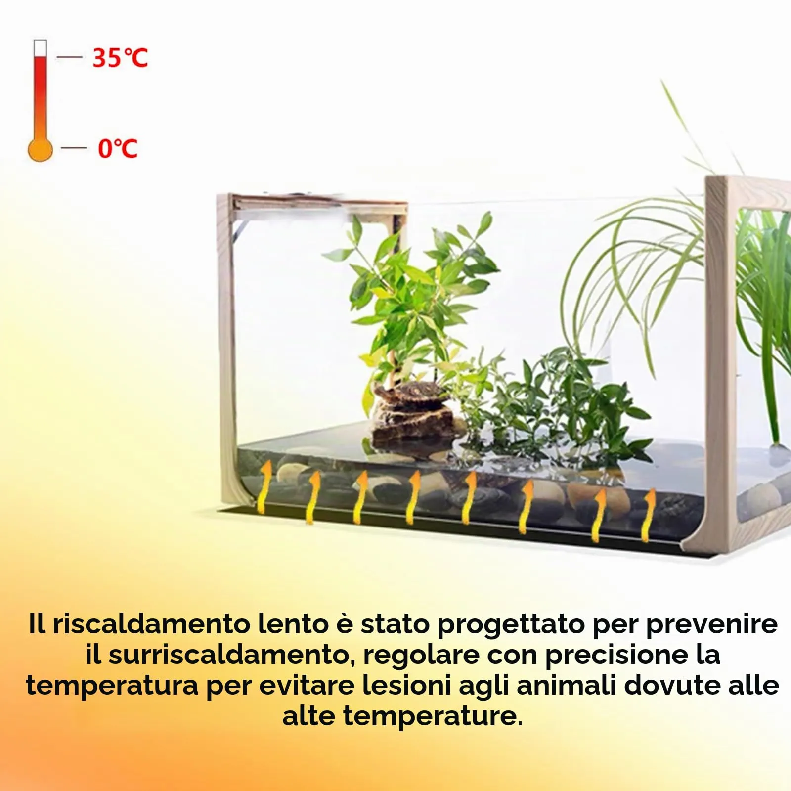 FIPASEN Tappetini Riscaldanti per Rettili, 2 Pezzi, 7W 28x14cm - immagine 6