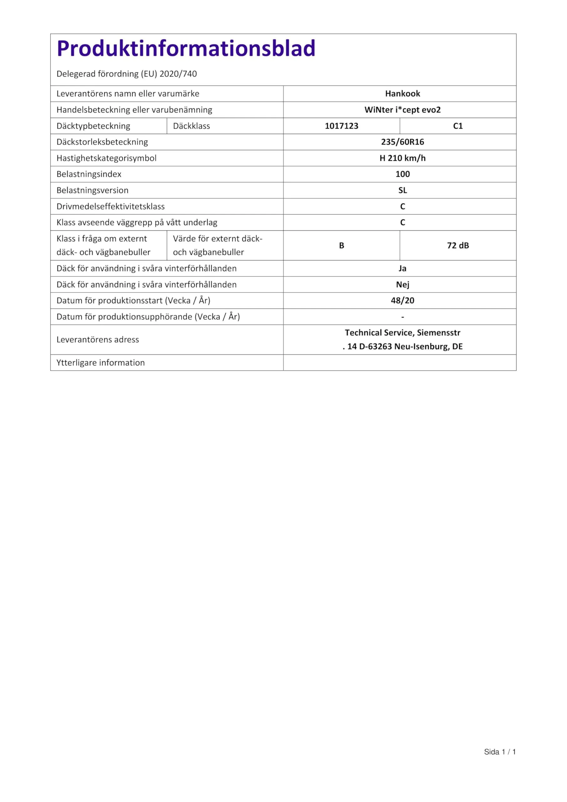 Hankook Winter i*cept evo2 W320 M+S 235/60R16 100H Winter Tyre - immagine 4