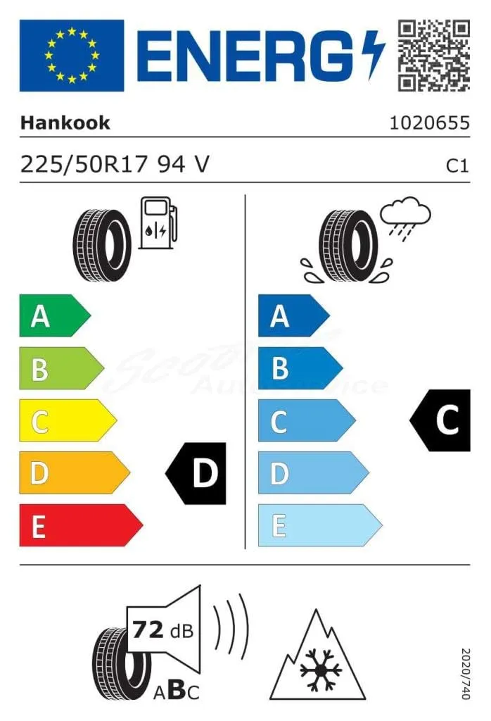 Hankook Winter i*cept evo2 W320B FR M+S 225/50R17 94V Pneumatico Invernale - immagine 2