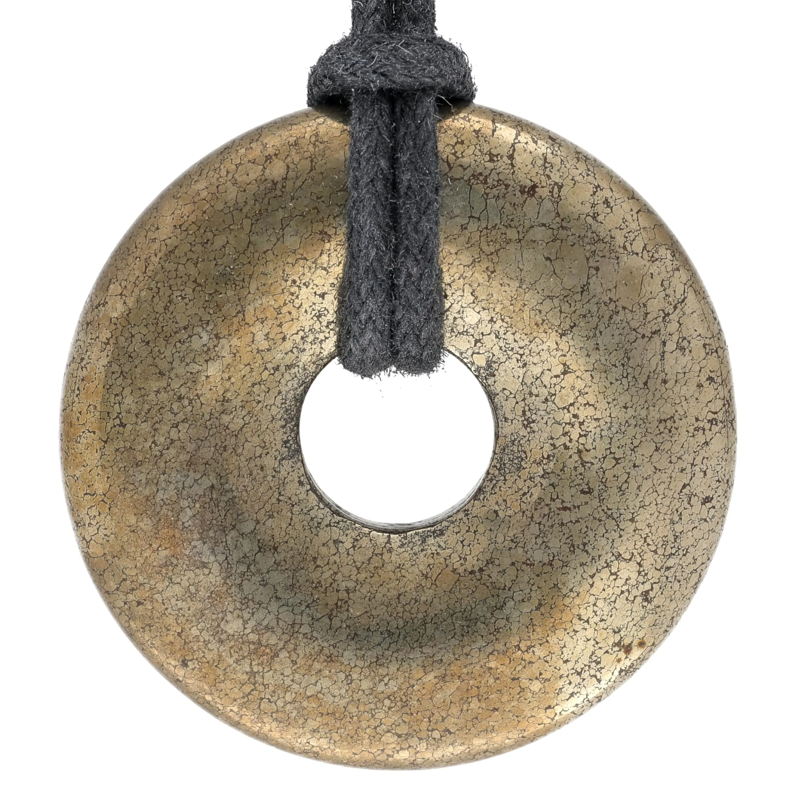 Lebensquelle Plus Donut in pietra preziosa 30 mm con cordoncino in cotone e scheda pietra - immagine 1