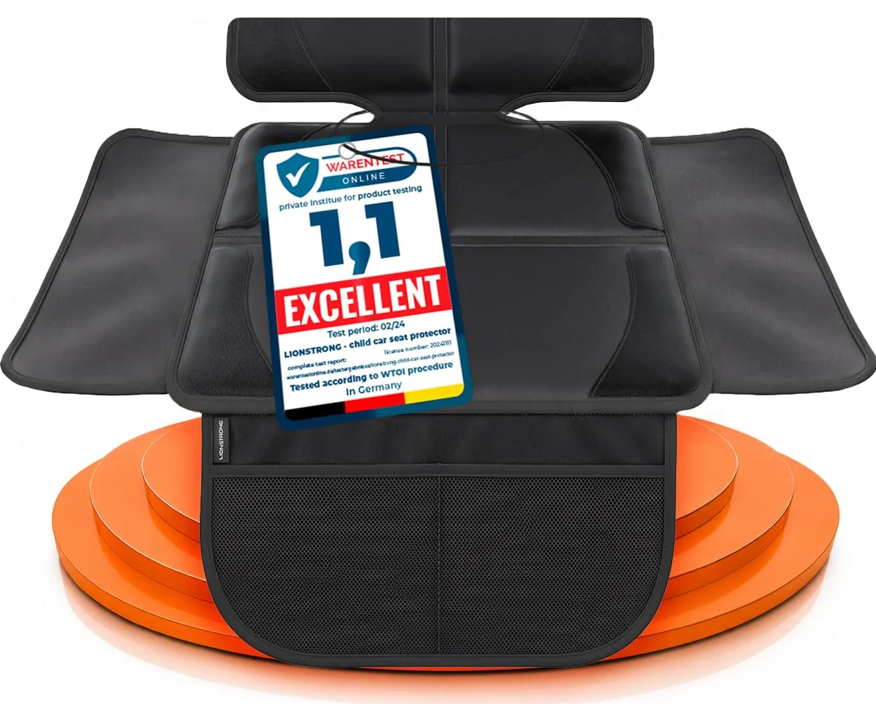 LIONSTRONG Protettori per Sedile Auto Compatibile ISOFIX - Piccolo - immagine 1