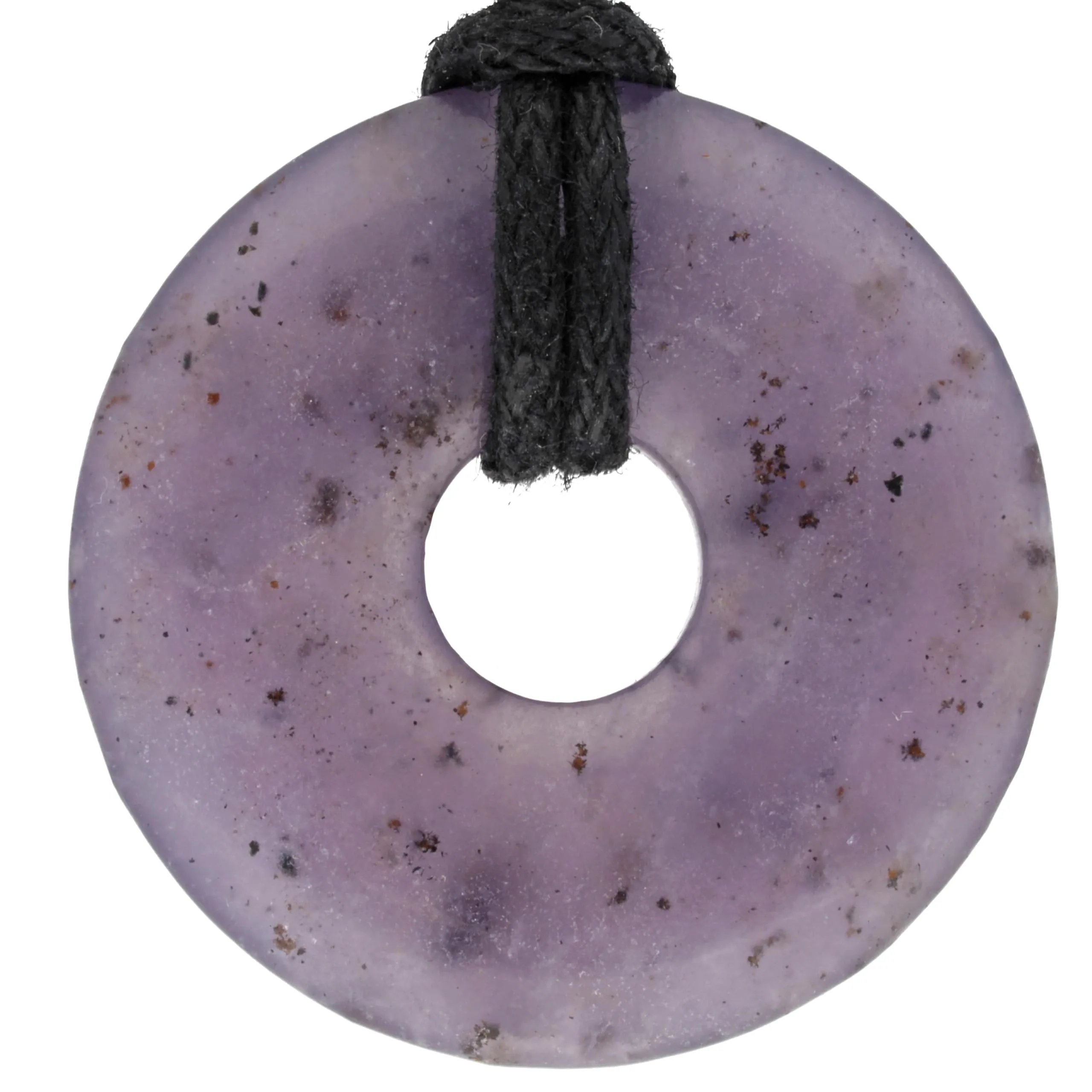 Lebensquelle Plus Donut in Pietra Preziosa 30 mm con Cordoncino in Cotone e Scheda Pietra - immagine 1