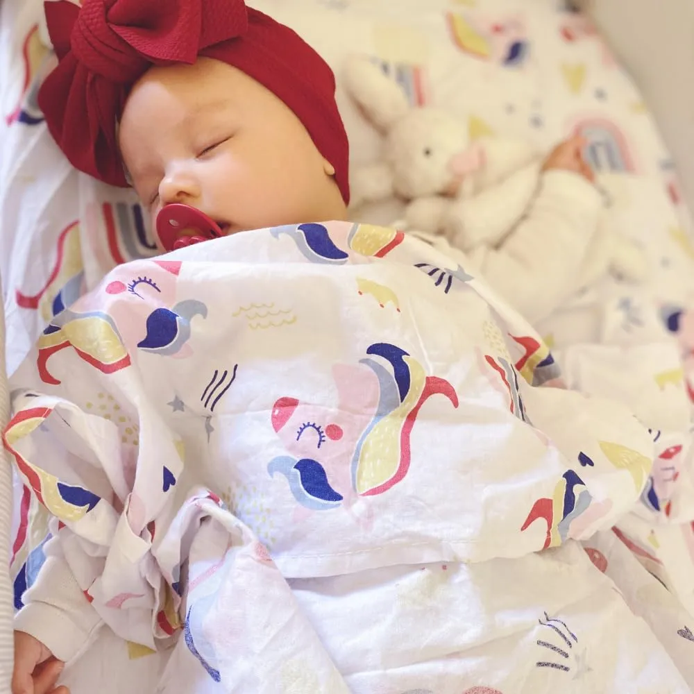 FlyIdeas Set 2 Lenzuola con Angoli per Culla Neonato 90x50 cm, 100% Cotone, Compatibili con Next to Me e Kinderkraft Neste Up - immagine 7