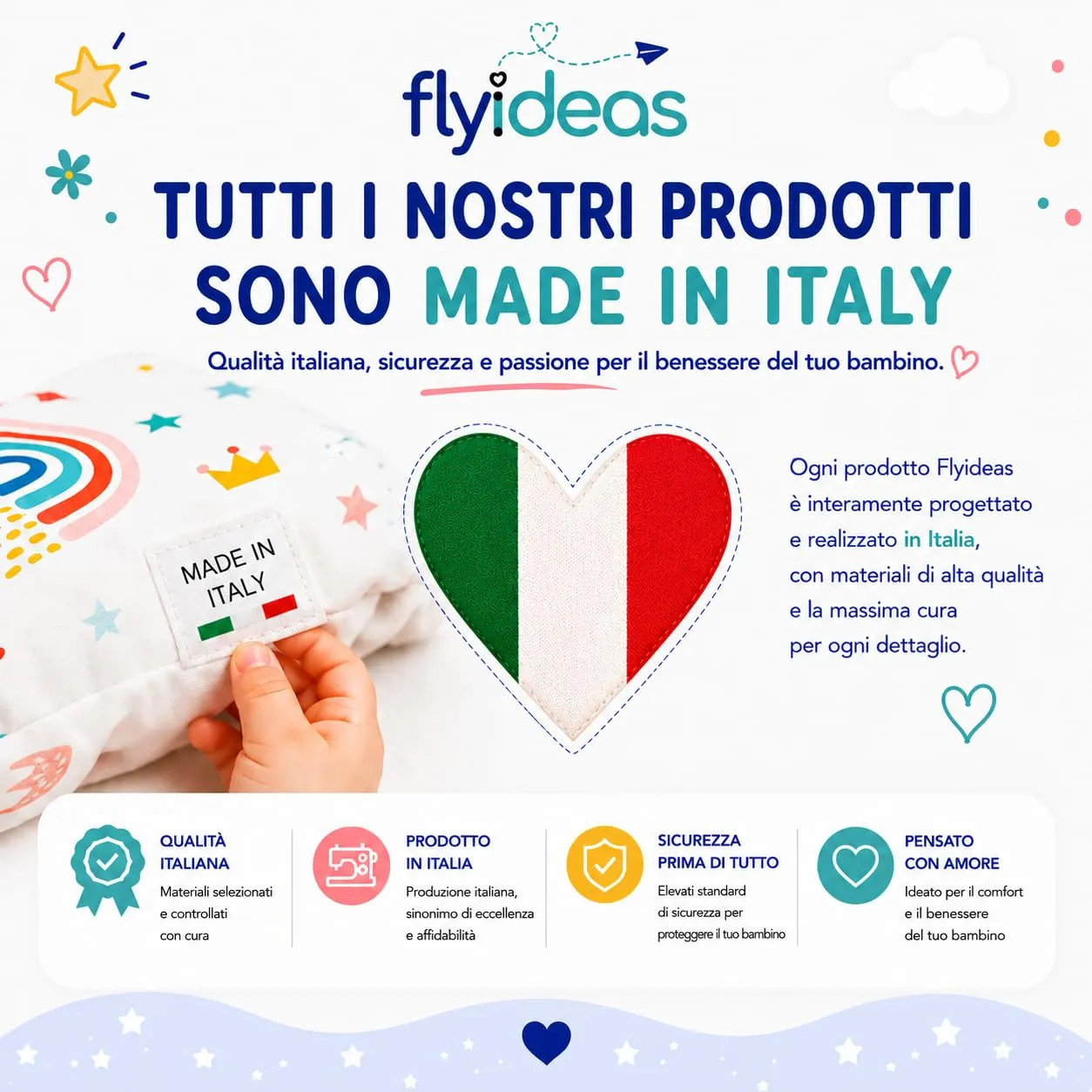 FlyIdeas Set 2 Lenzuola con Angoli per Lettino Neonato 60x120 cm, 100% Cotone - immagine 11