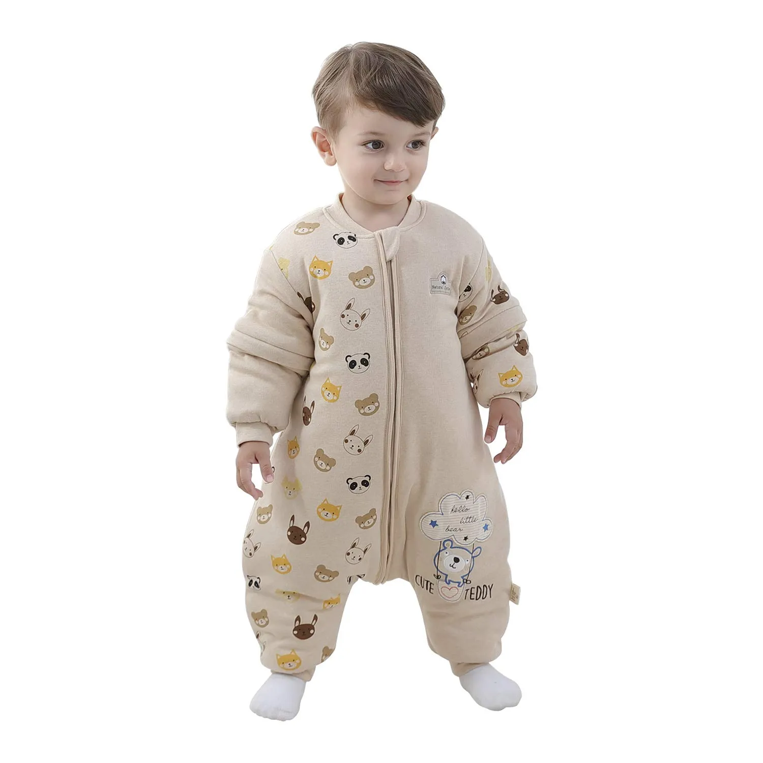 Mosebears Sacco Nanna con Gambe 2.5 Tog per Bambini, Foderato Invernale con Maniche Staccabili, Unisex - immagine 1