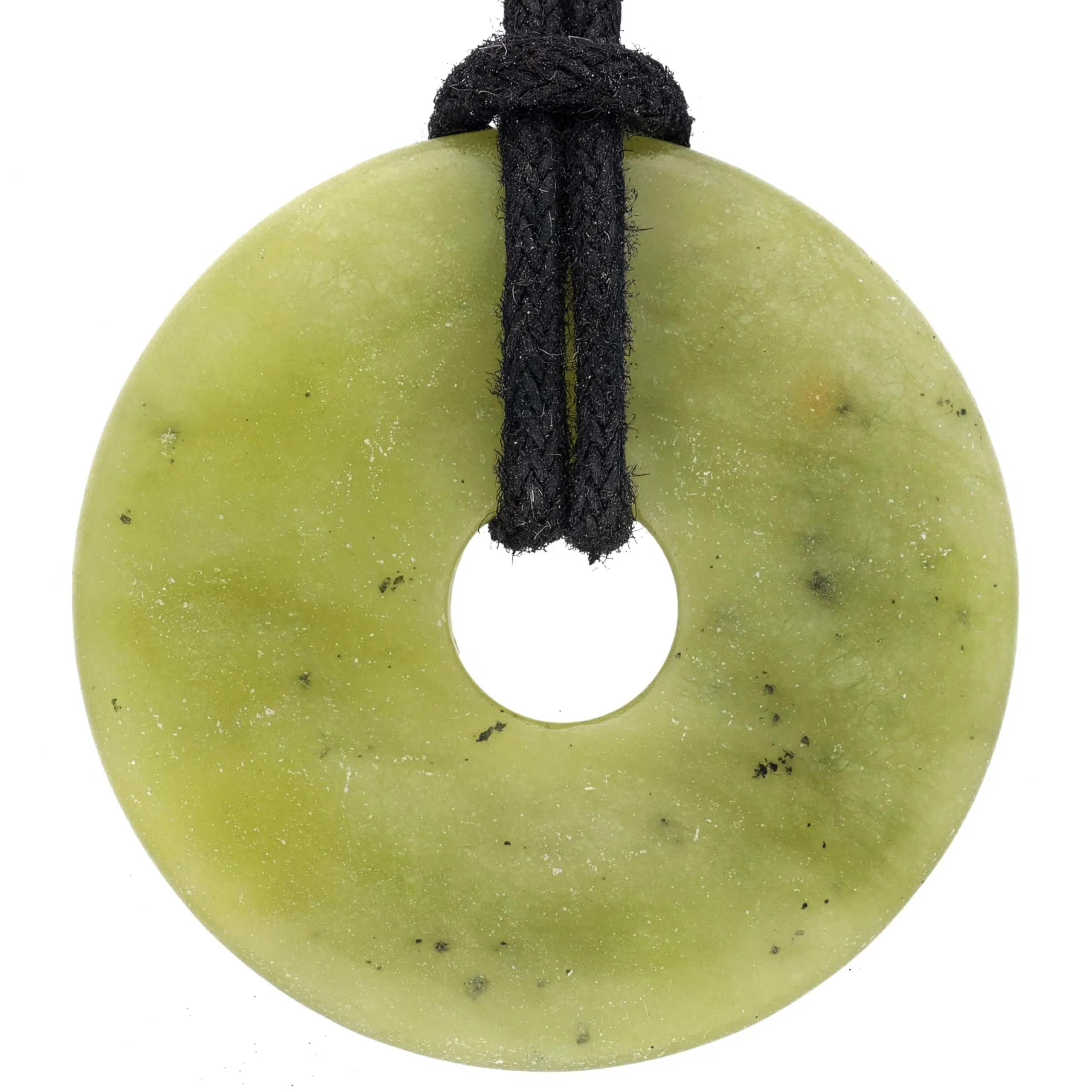 Lebensquelle Plus Donut in pietra preziosa Ø 30 mm con cordoncino in cotone e scheda pietra - immagine 1