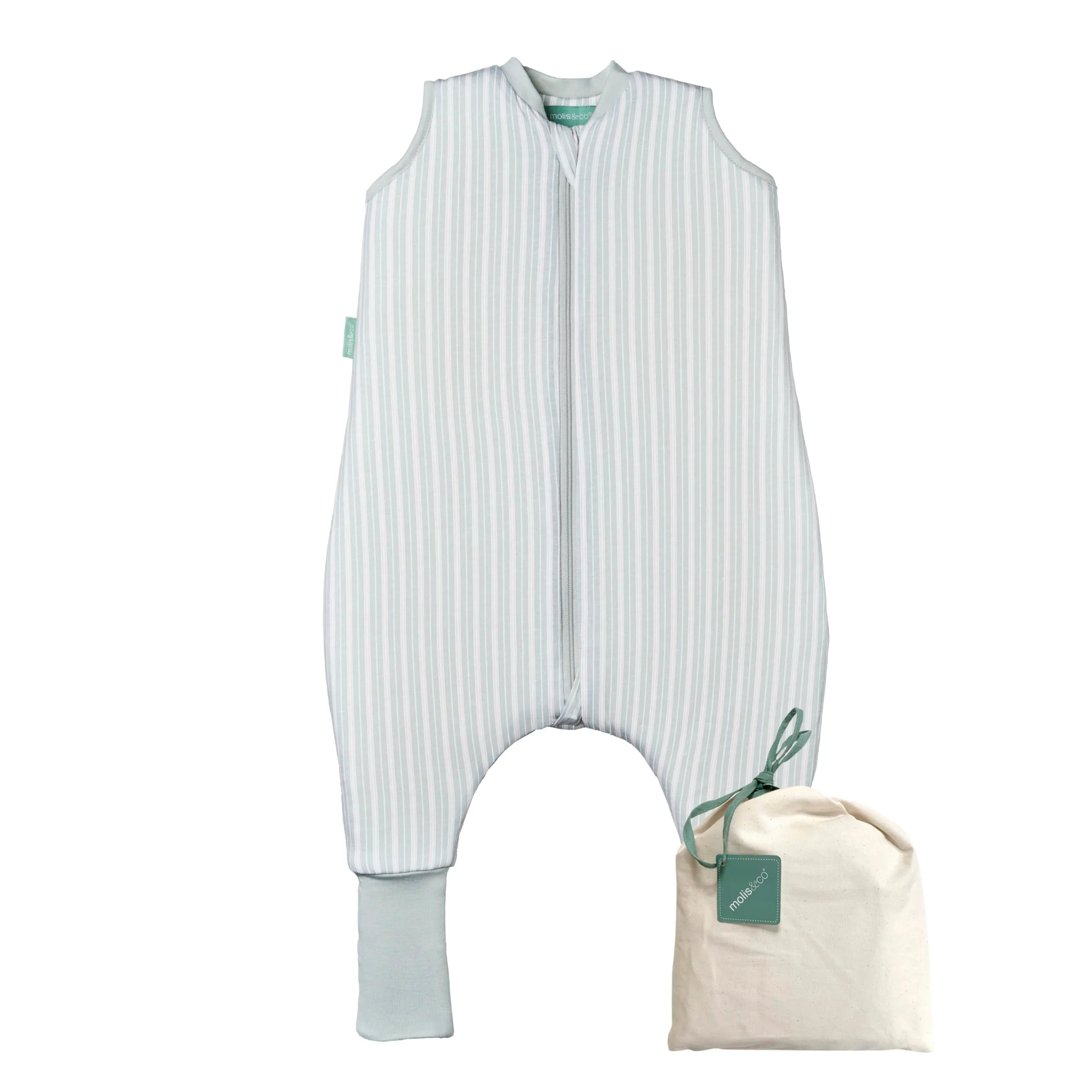 molis & co Sacco Nanna con piedini 1 tog Cotone Dawn Stripes 1 anno - immagine 1