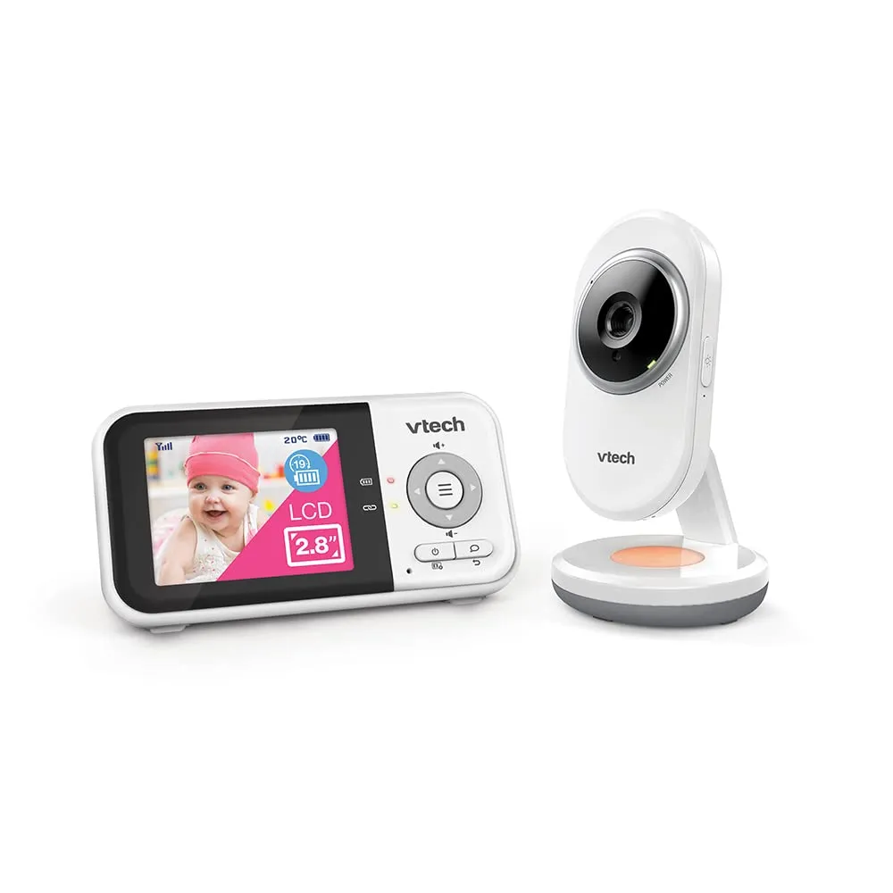 VTech BM3254 Videomonitor per Bambini con Schermo LCD 2,8 pollici, Luce Notturna e Comunicazione Bidirezionale, Bianco - immagine 9
