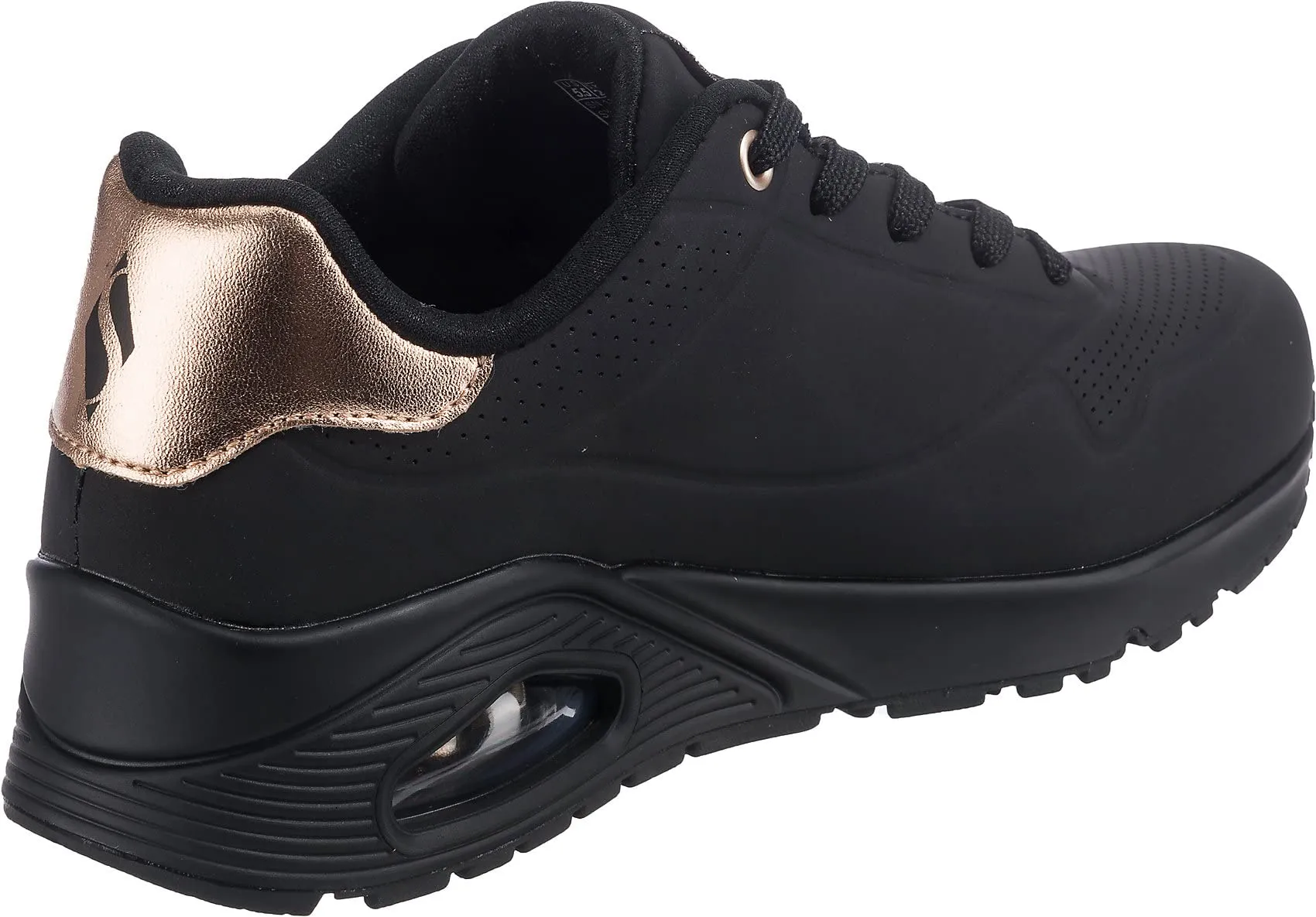 Skechers Uno Golden Air Sneakers Donna - Nero Shadow Black Gold, 36 EU - immagine 5