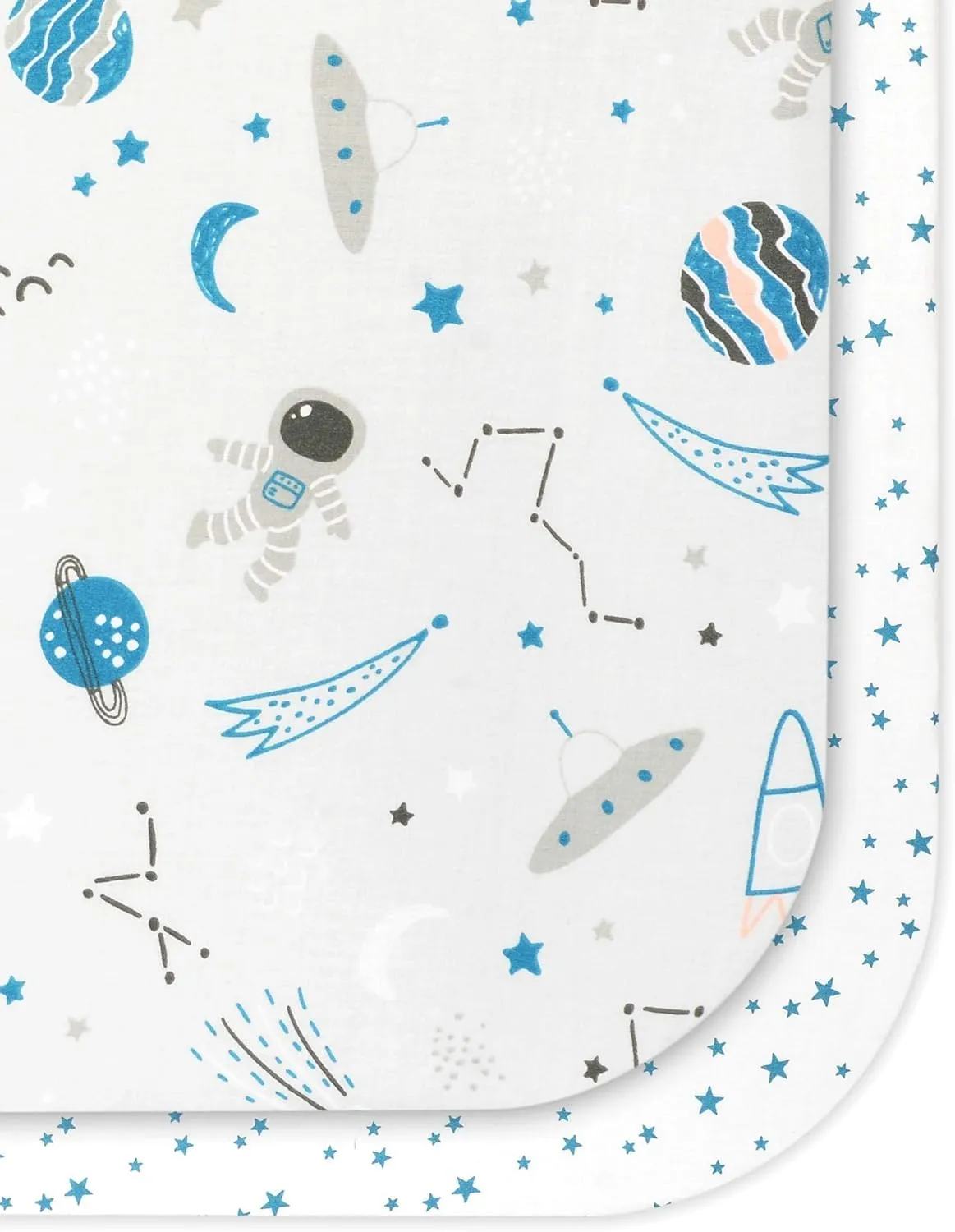 FlyIdeas Set 2 Lenzuola con Angoli per Lettino Bambino 70x140 cm, 100% Cotone - immagine 13