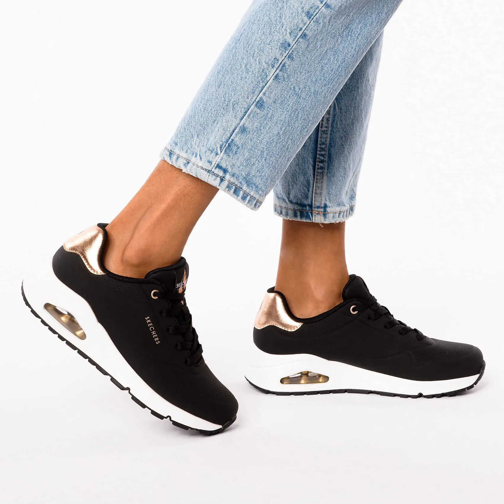Skechers Uno-Golden Women's Sneakers 177094 Black - immagine 2