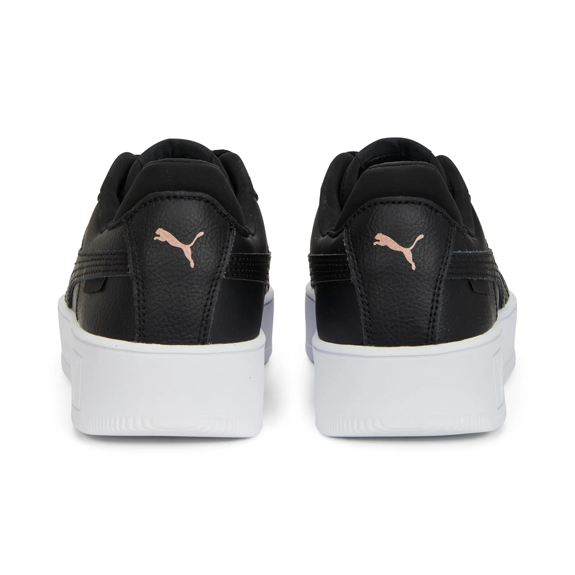 PUMA Women Carina Street Sneakers, Black Rose Gold White Metallic, 42 EU - immagine 3
