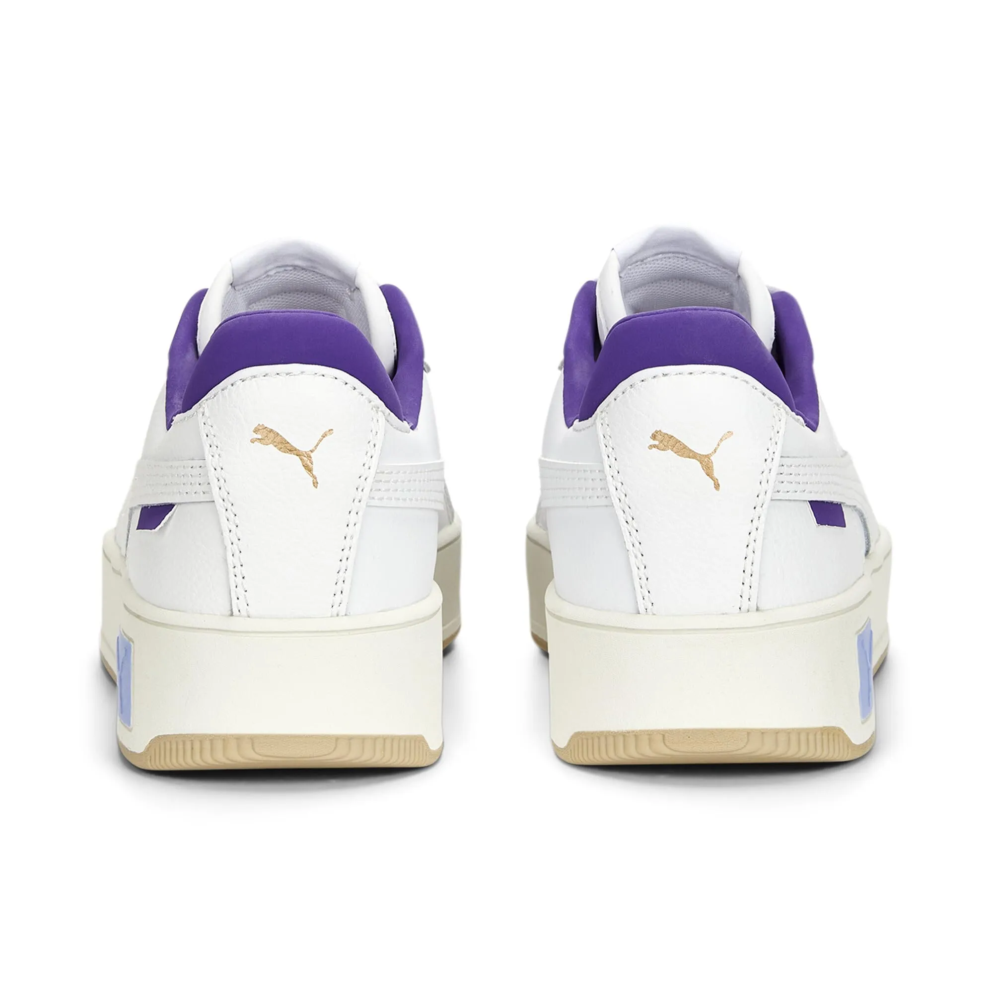 Puma Women's Carina Street Sneakers - Puma White Elektro Purple Frosted Ivory - 38.5 EU - immagine 3