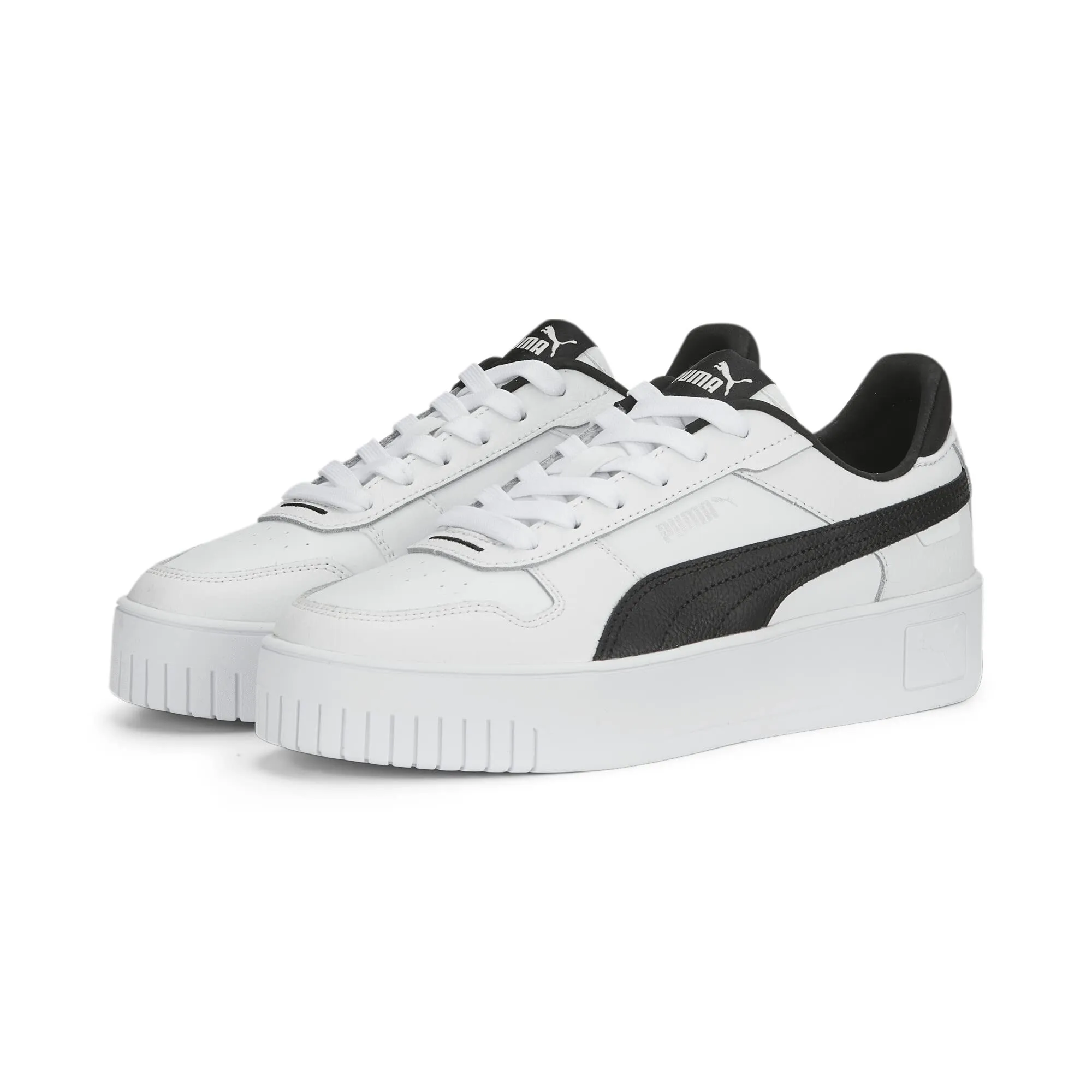 PUMA Women Carina Street Scarpe da ginnastica - Puma White Puma Black Puma Silver, 41 EU - immagine 2