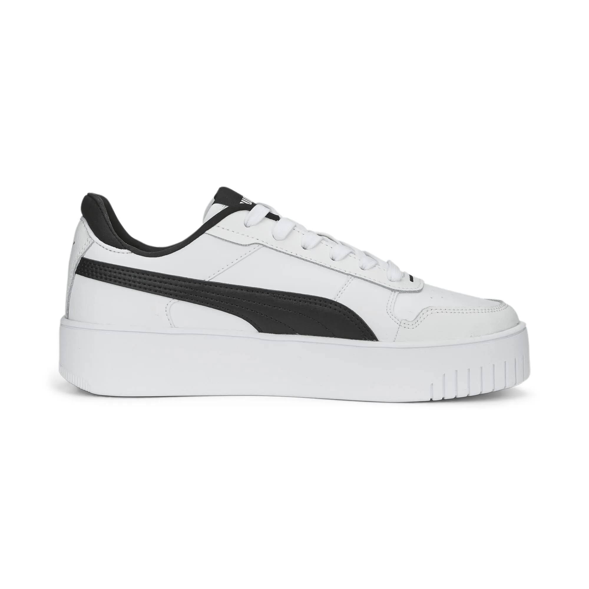PUMA Women's Carina Street Sneakers - Puma White Puma Black Puma Silver - 40.5 EU - immagine 5
