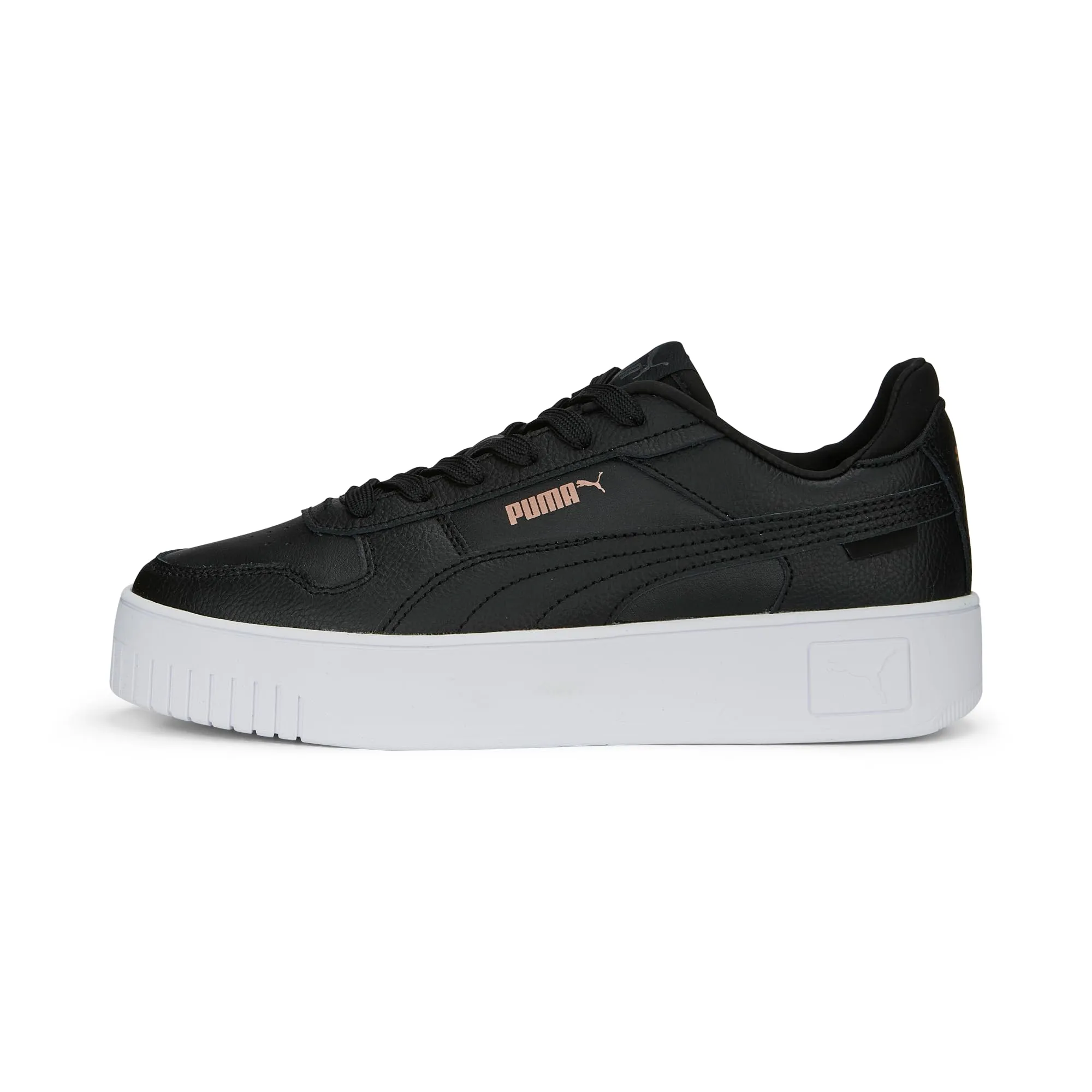 PUMA Women Carina Street Sneaker, Black Rose Gold White Metallic, 40.5 EU - immagine 1