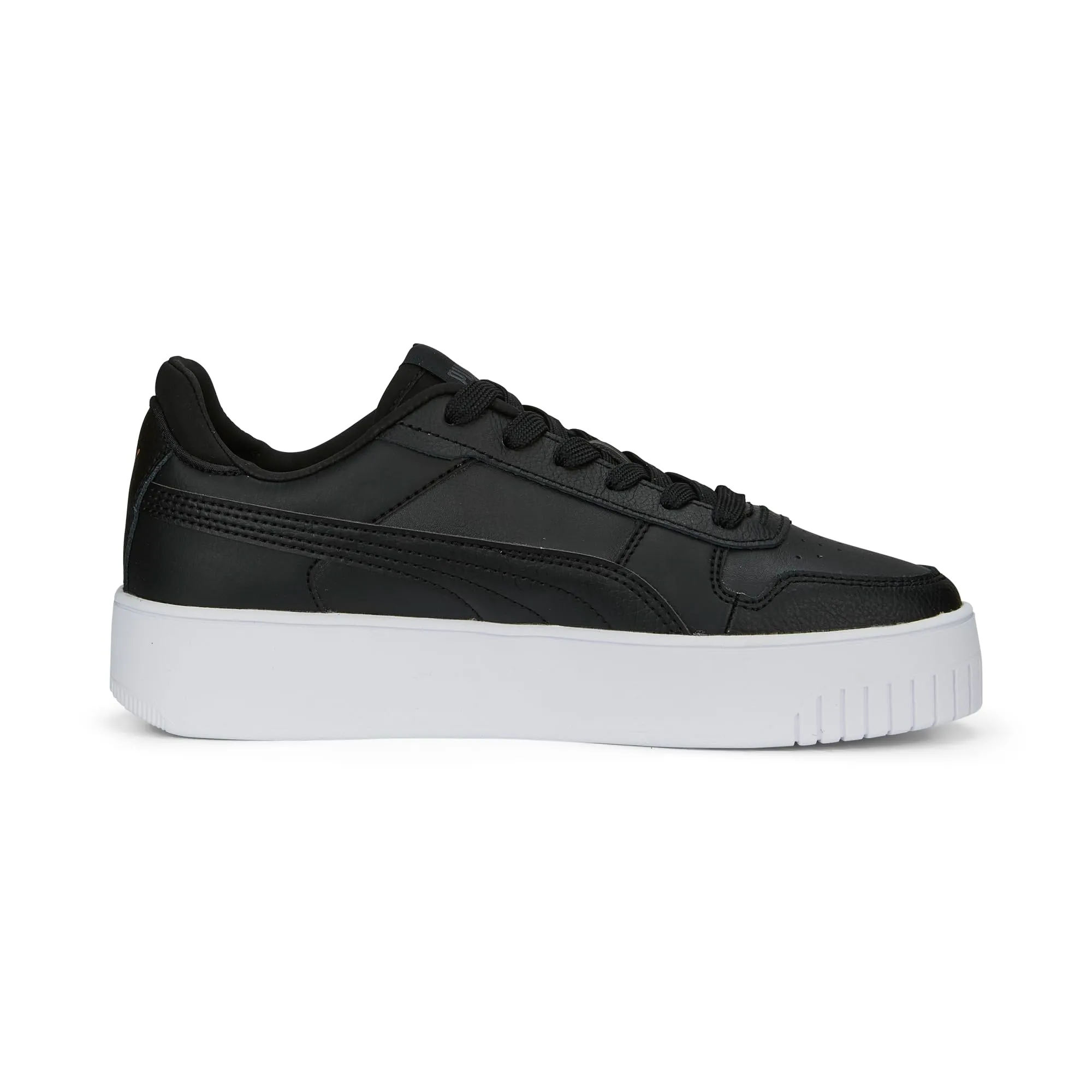 PUMA Women's Carina Street Sneakers, Black Rose Gold White Metallic, 37.5 EU - immagine 6