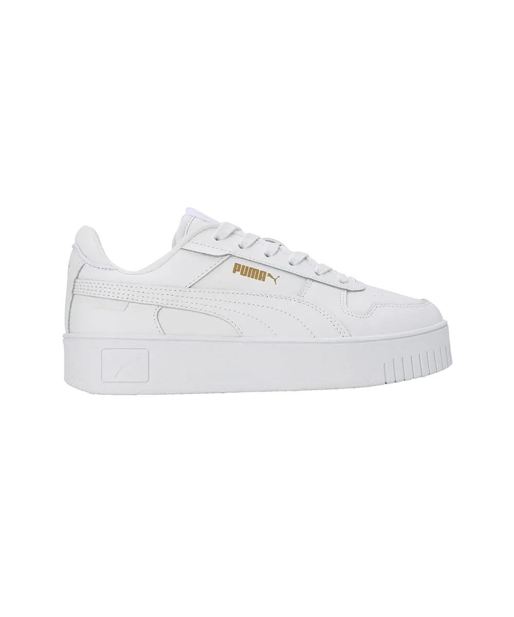 Puma Women's Carina Street Sneakers - Puma White/Puma Gold, 38.5 EU - immagine 4