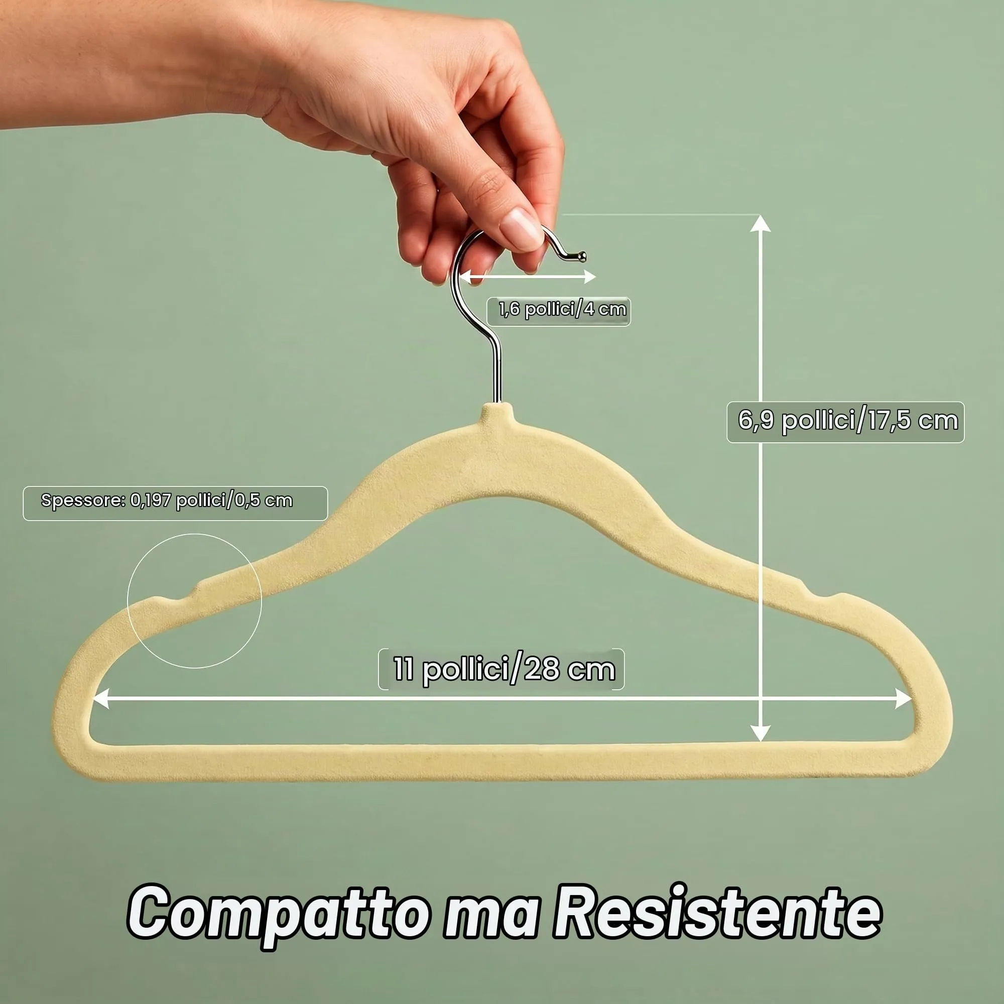 Utopia Home Grucce in velluto per bambini, 28 cm, confezione da 50 - immagine 3