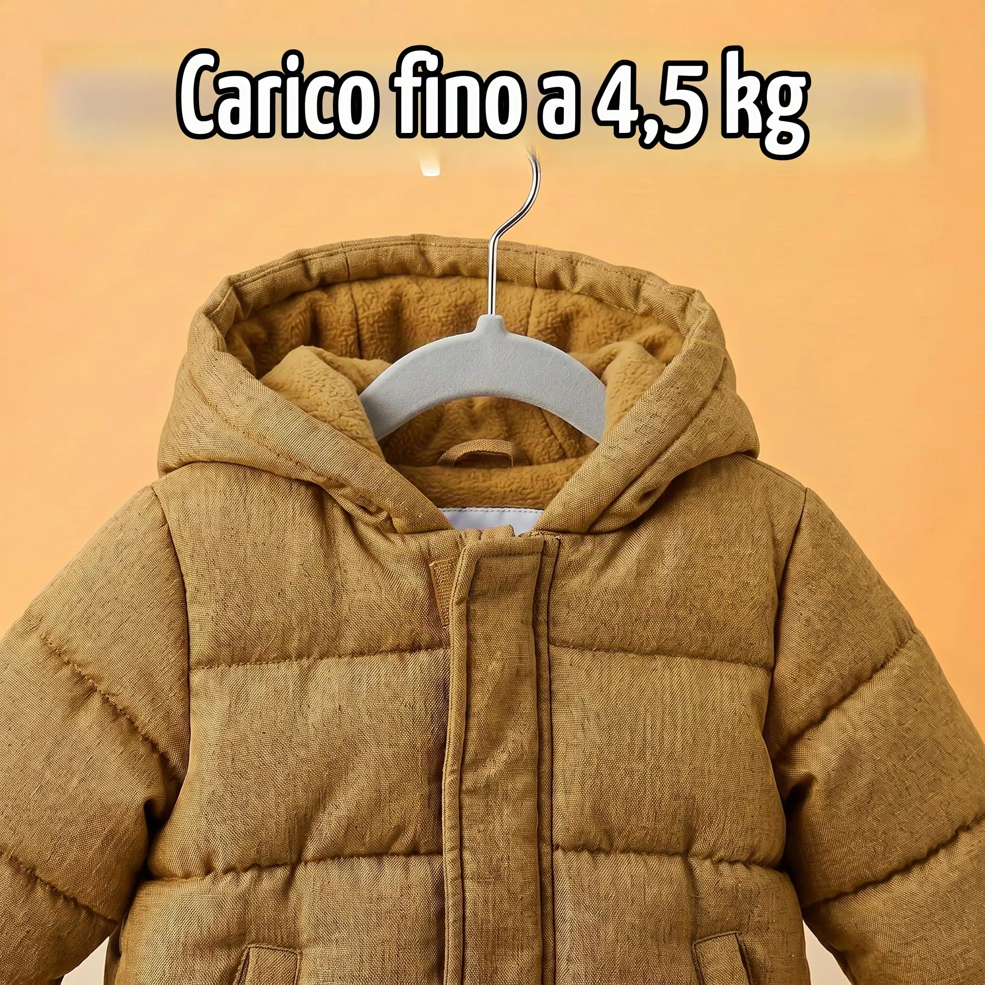 Utopia Home Grucce per bambini in velluto, 28 cm, confezione da 20, grigio - immagine 4