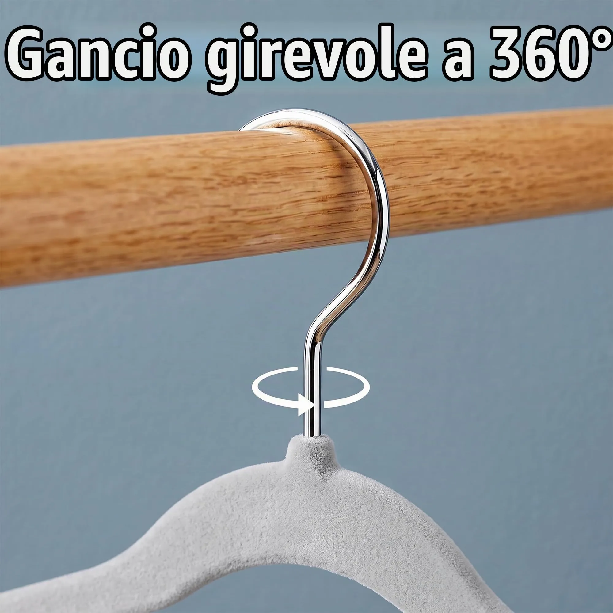 Utopia Home Grucce per bambini in velluto, 28 cm, confezione da 20, grigio - immagine 6
