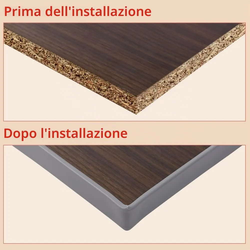 Flintronic Bordatura Autoadesiva a Forma di U in TPE, 5m x 18mm - immagine 6