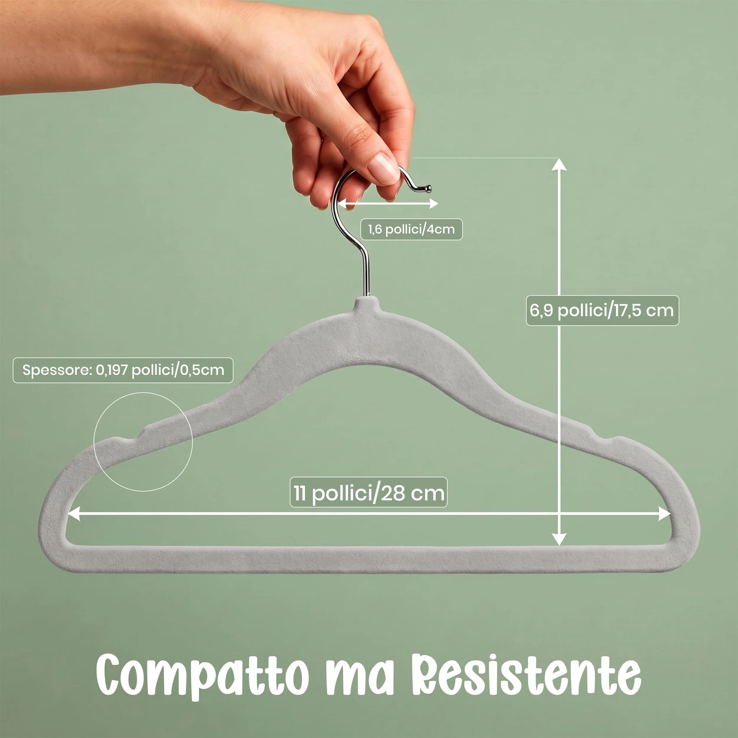 Utopia Home Grucce in Velluto per Bambini, Grigio, Confezione da 30 - immagine 3