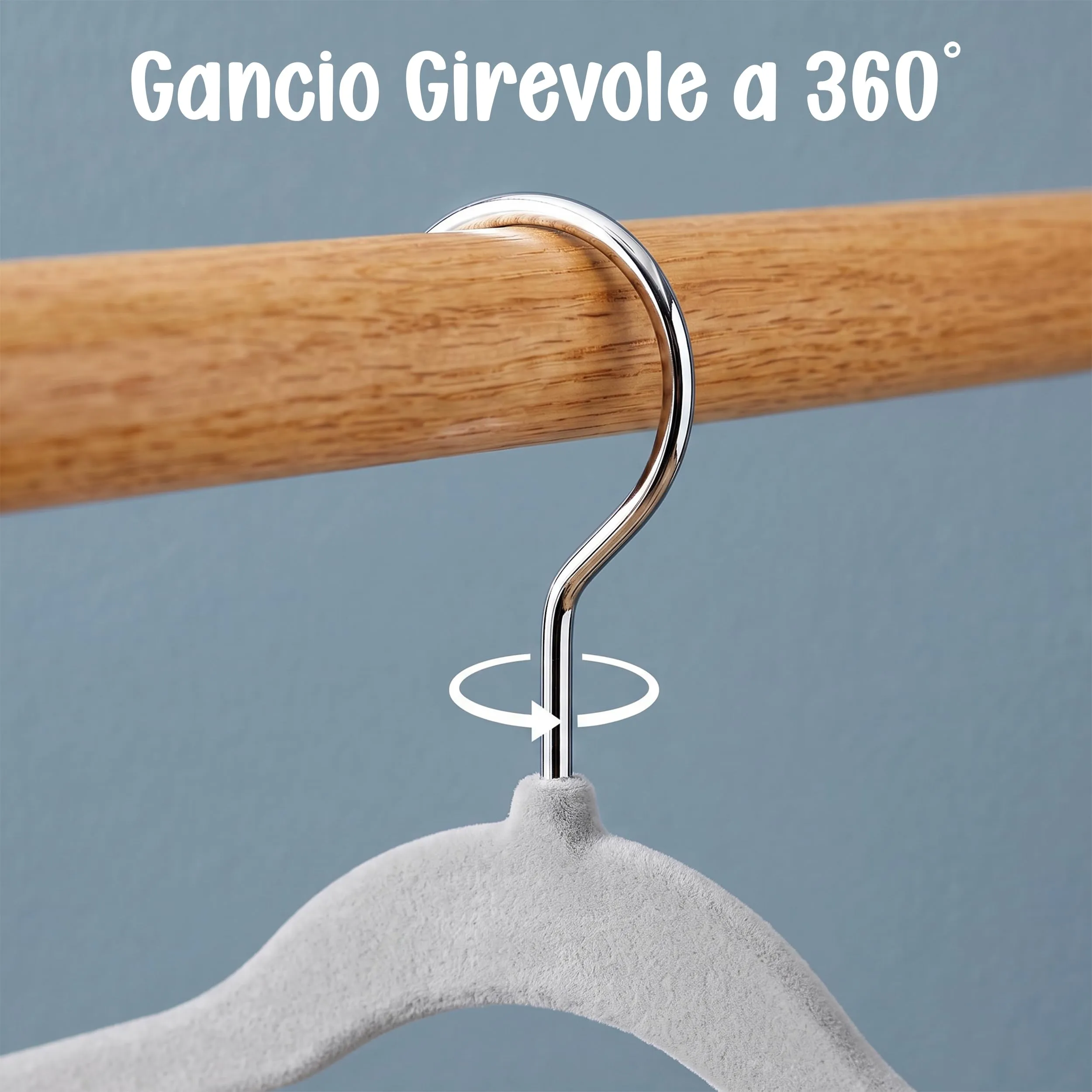 Utopia Home Grucce in Velluto per Bambini, Grigio, Confezione da 30 - immagine 6