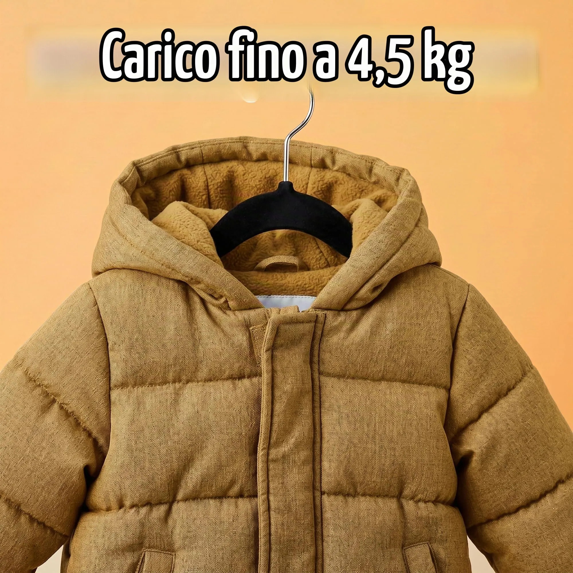 Utopia Home Grucce in velluto per bambini, 28 cm, Nero, Confezione da 50 - immagine 4