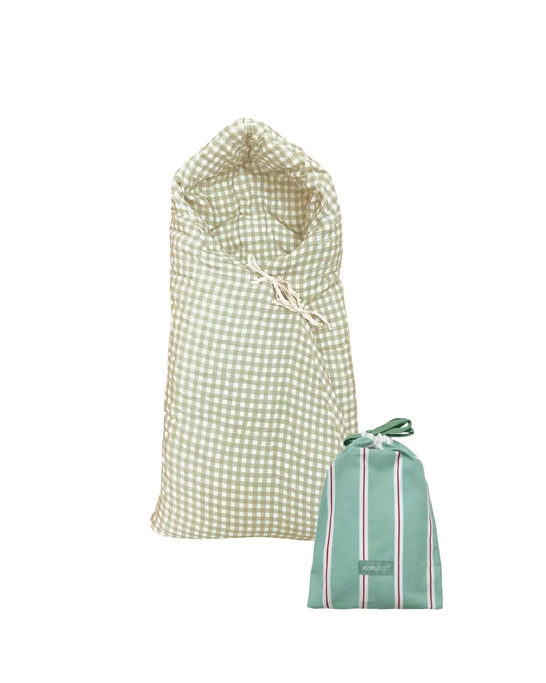 molis&co Sacco Passeggino Invernale TOG 6.5 Universale 100% Cotone OEKO-TEX 100 - Mint Tea - immagine 1