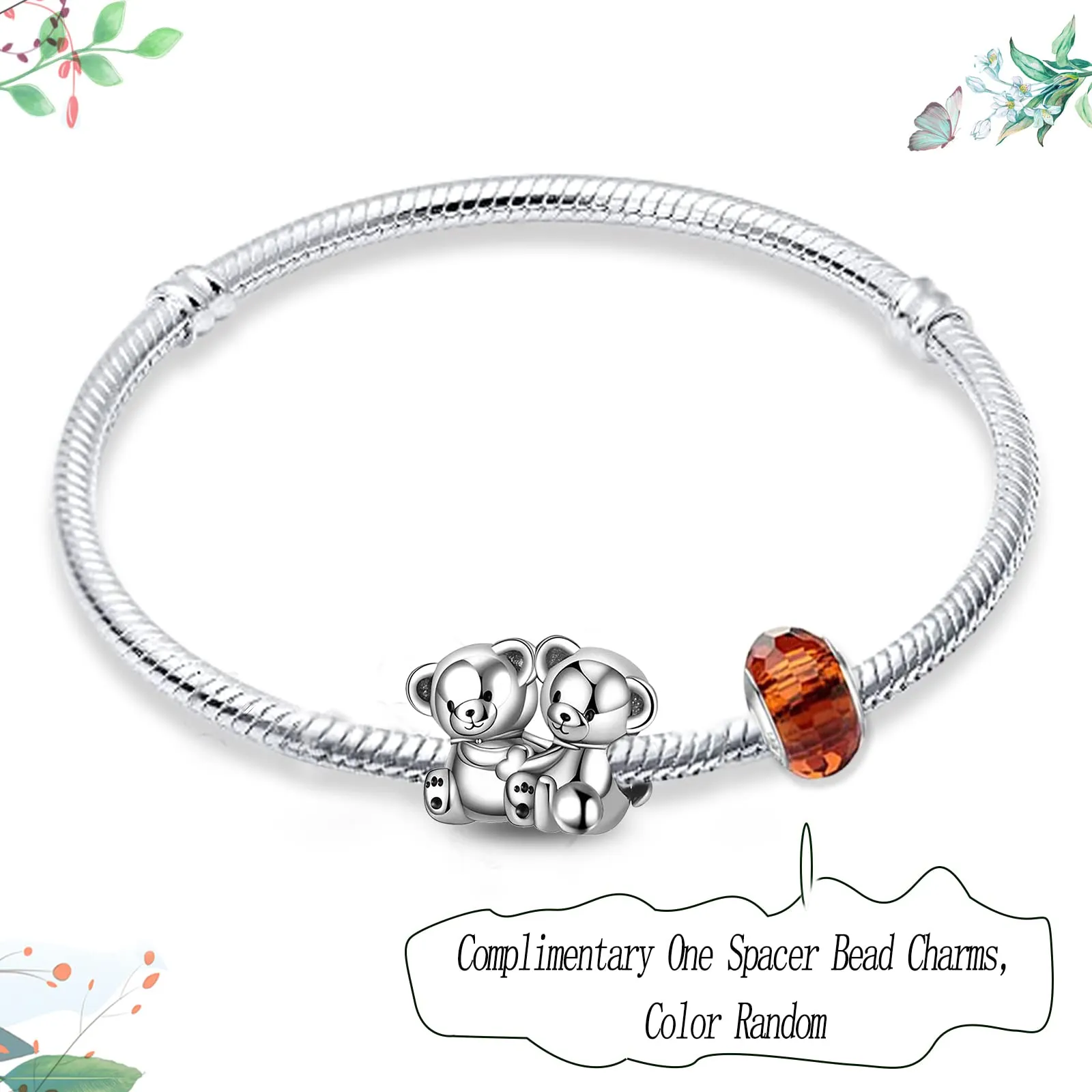 LNQOBU Ciondolo Charm Donna in Argento Sterling 925 per Bracciali e Collane - immagine 2