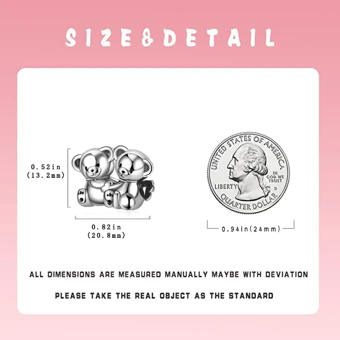 LNQOBU Ciondolo Charm Donna in Argento Sterling 925 per Bracciali e Collane - immagine 3