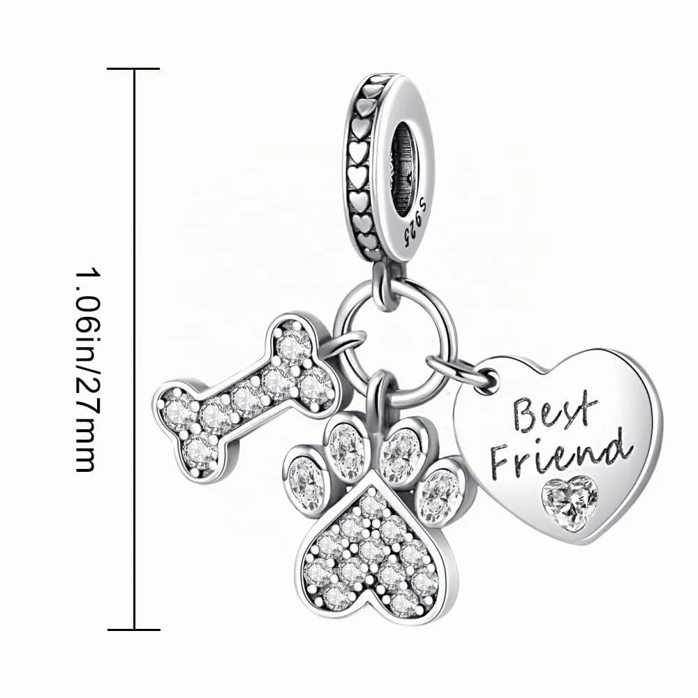 LNQOBU Ciondolo Charm Donna in Argento Sterling 925 per Bracciali e Collane - immagine 3