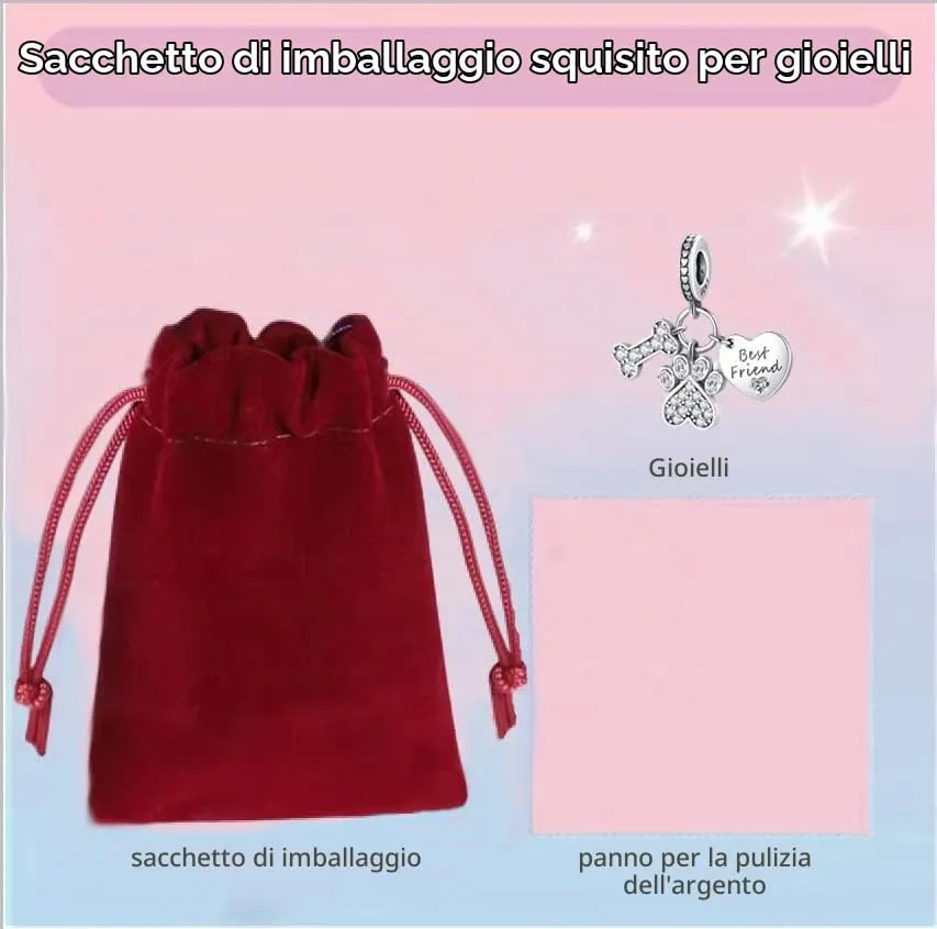 LNQOBU Ciondolo Charm Donna in Argento Sterling 925 per Bracciali e Collane - immagine 6