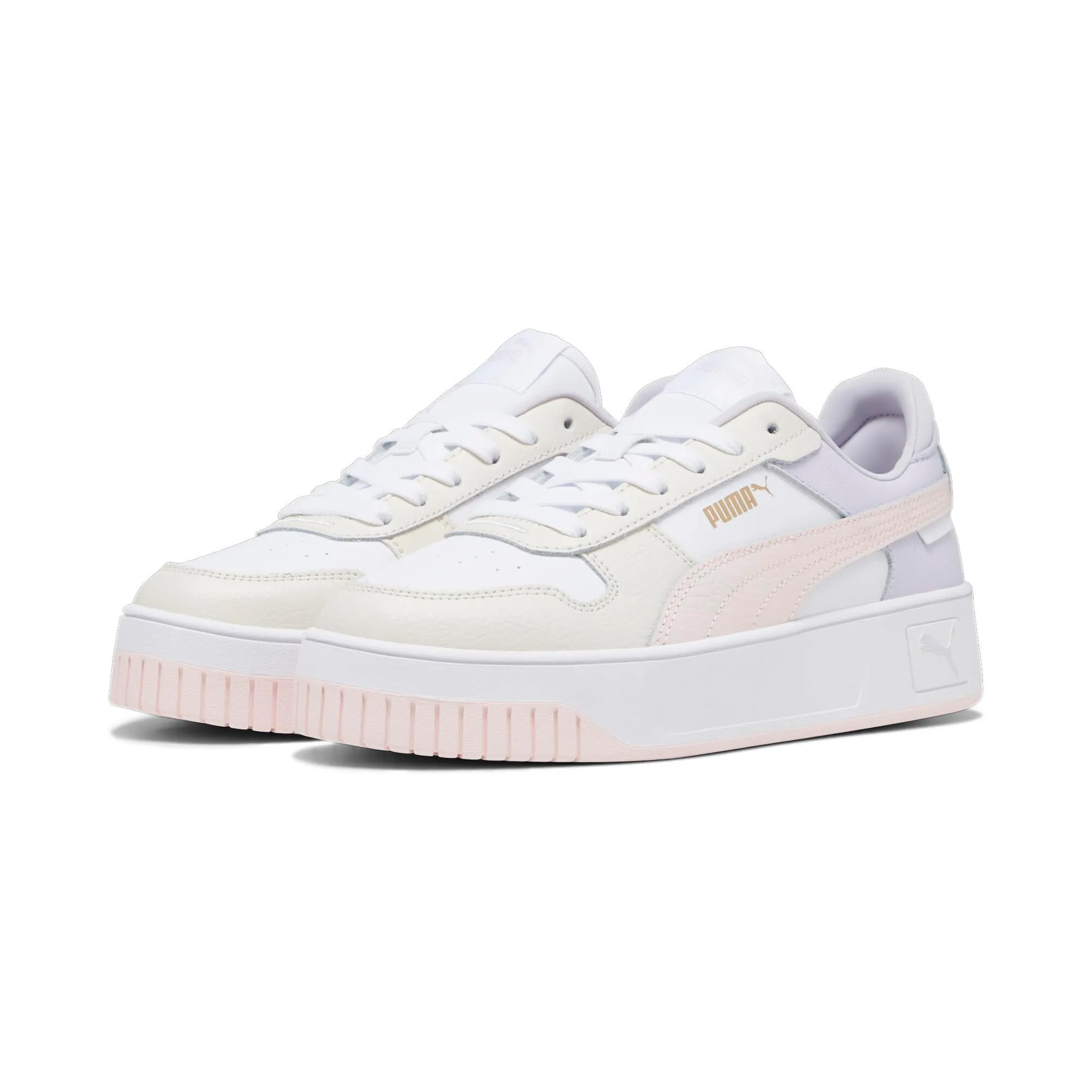 PUMA Women's Carina Street Sneakers, White Frosty Pink Alpine Snow, 41 EU - immagine 4