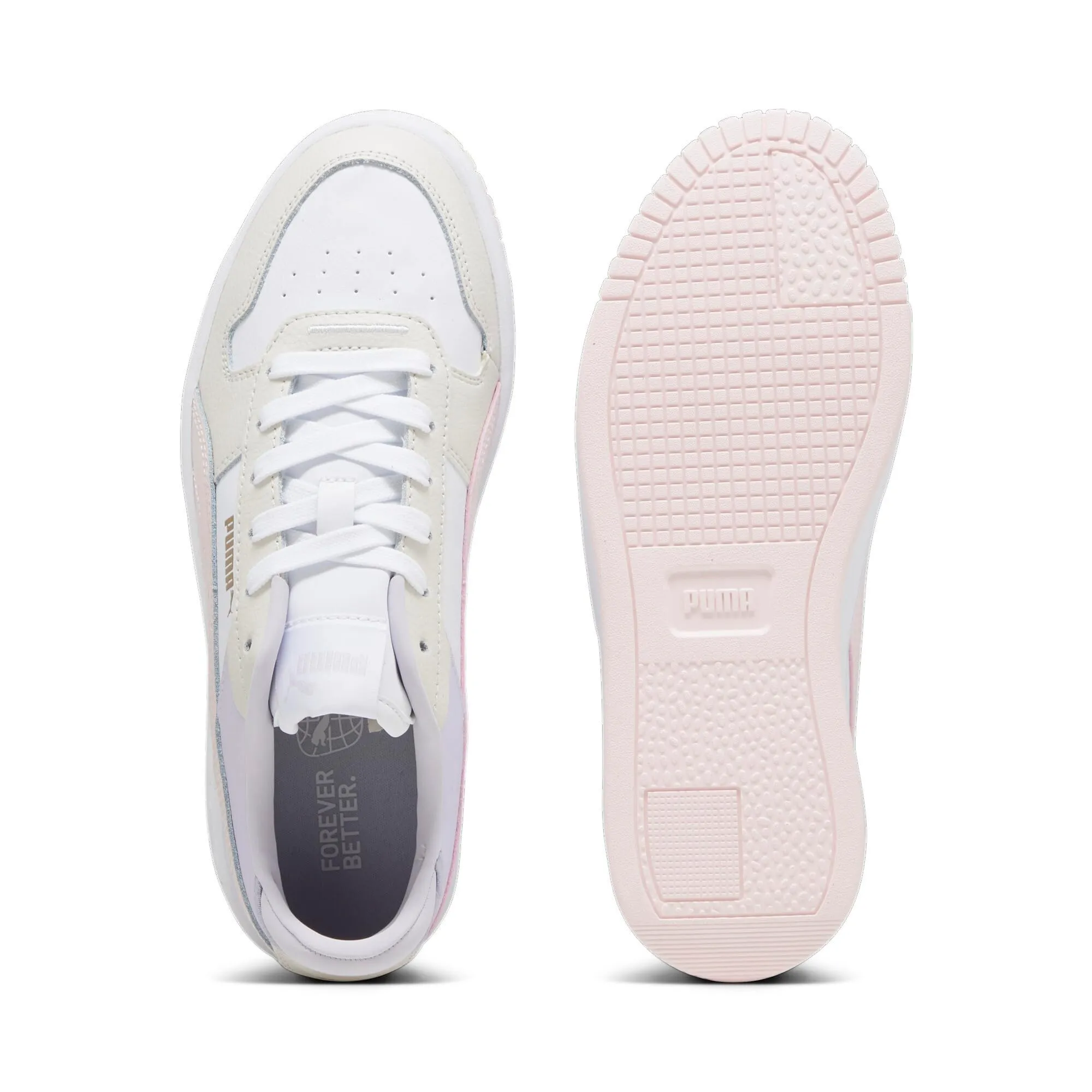PUMA Women's Carina Street Sneakers, White Frosty Pink Alpine Snow, 40.5 EU - immagine 6