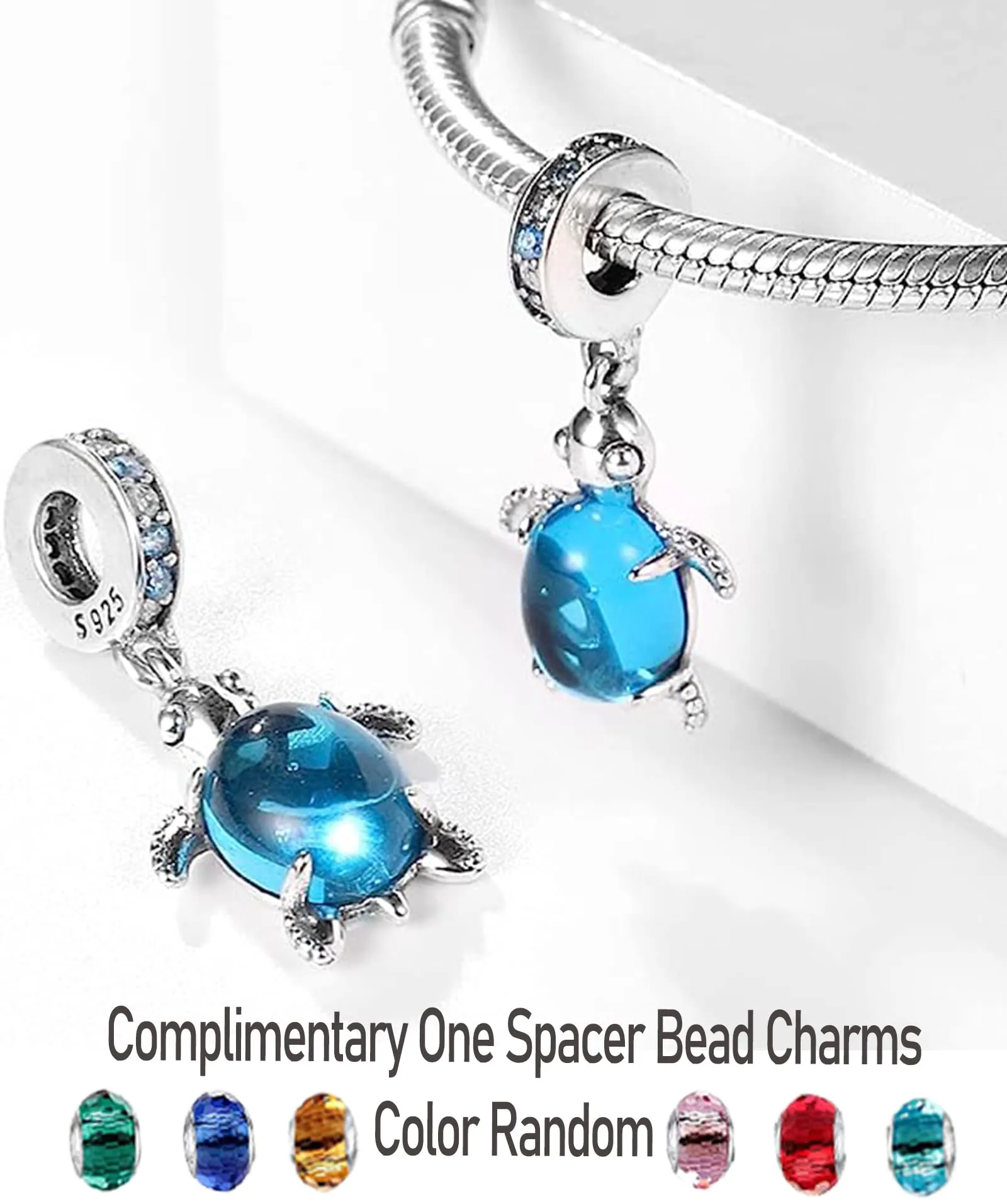 LNQOBU Ciondolo Charm Donna in Argento Sterling 925 per Bracciali e Collane - immagine 2