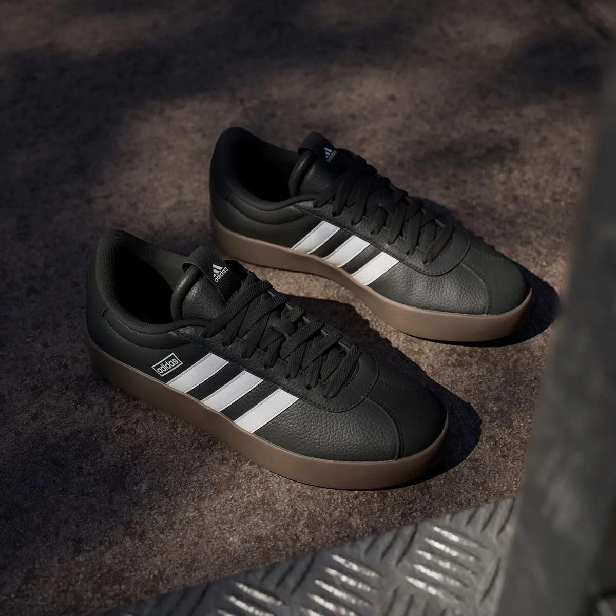 adidas VL Court 3.0 Sneaker da donna, Nero/Bianco/Gomma, 9 US - immagine 2