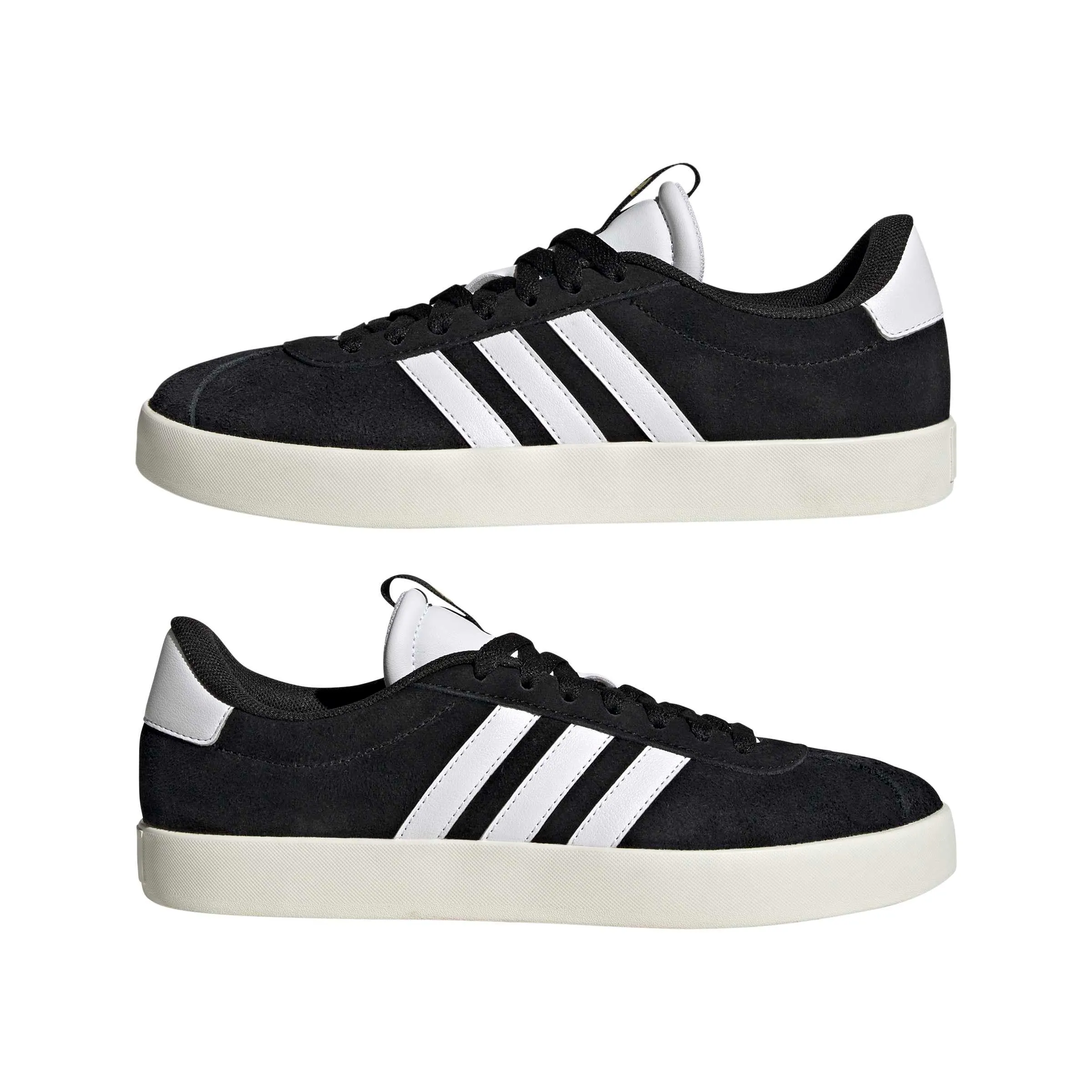 Adidas VL Court 3.0 Donna, Nero/Bianco/Oro Metallizzato, 7.5 - immagine 9