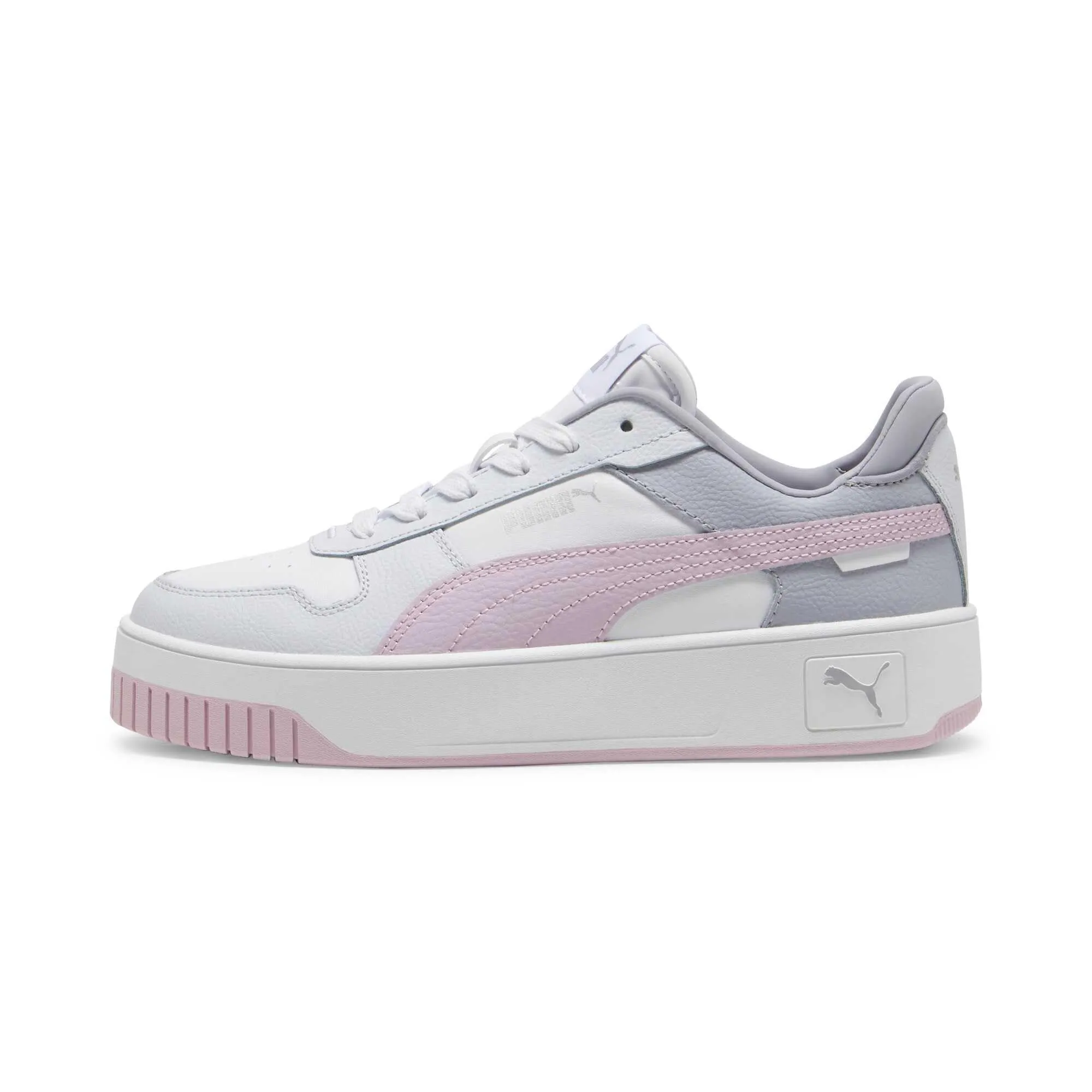 PUMA Women's Carina Street Sneakers - Puma White Grape Mist Puma Silver, 37 EU - immagine 1