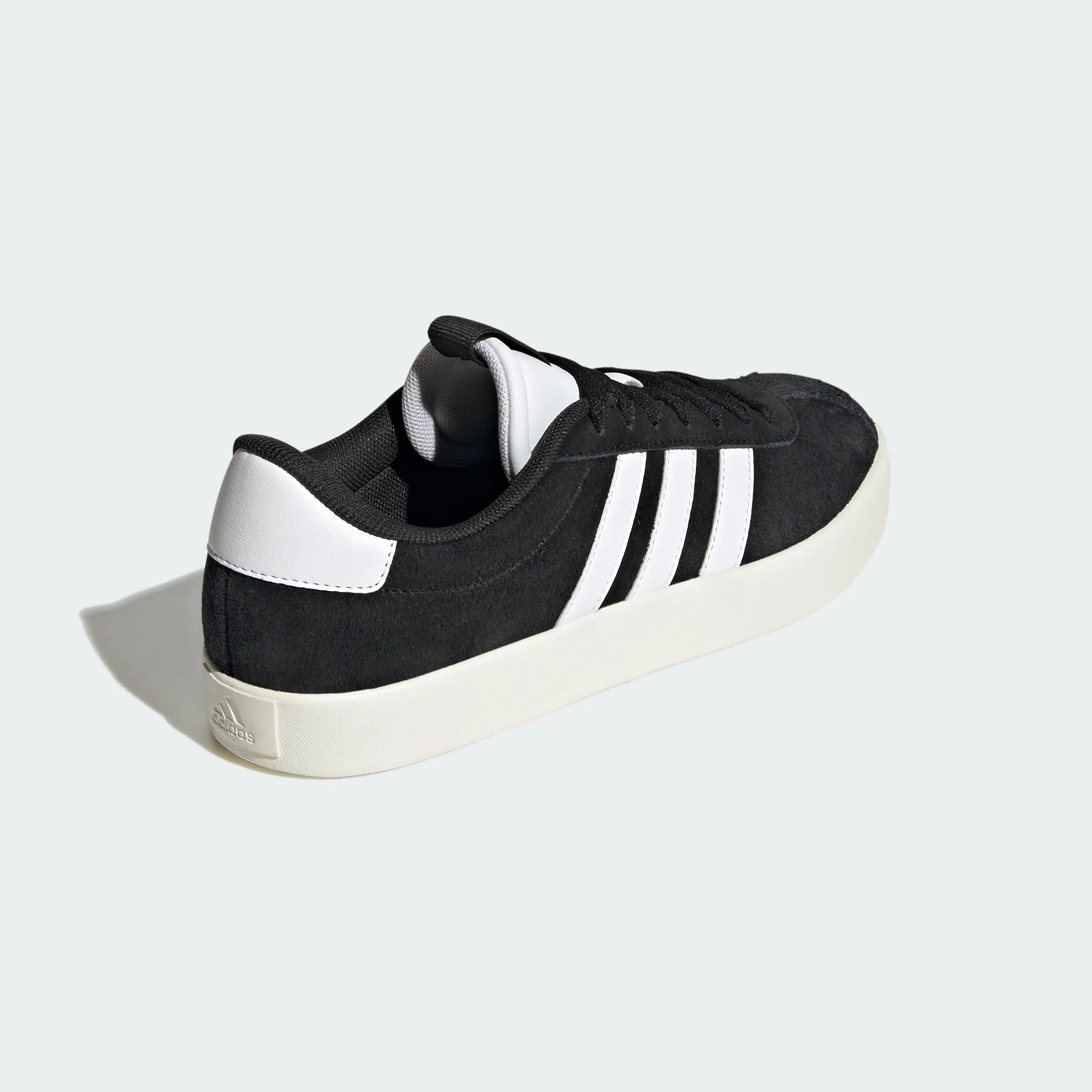 adidas VL Court 3.0 Shoes, Core Black / Cloud White / Gold Metallic, 38 EU - immagine 8