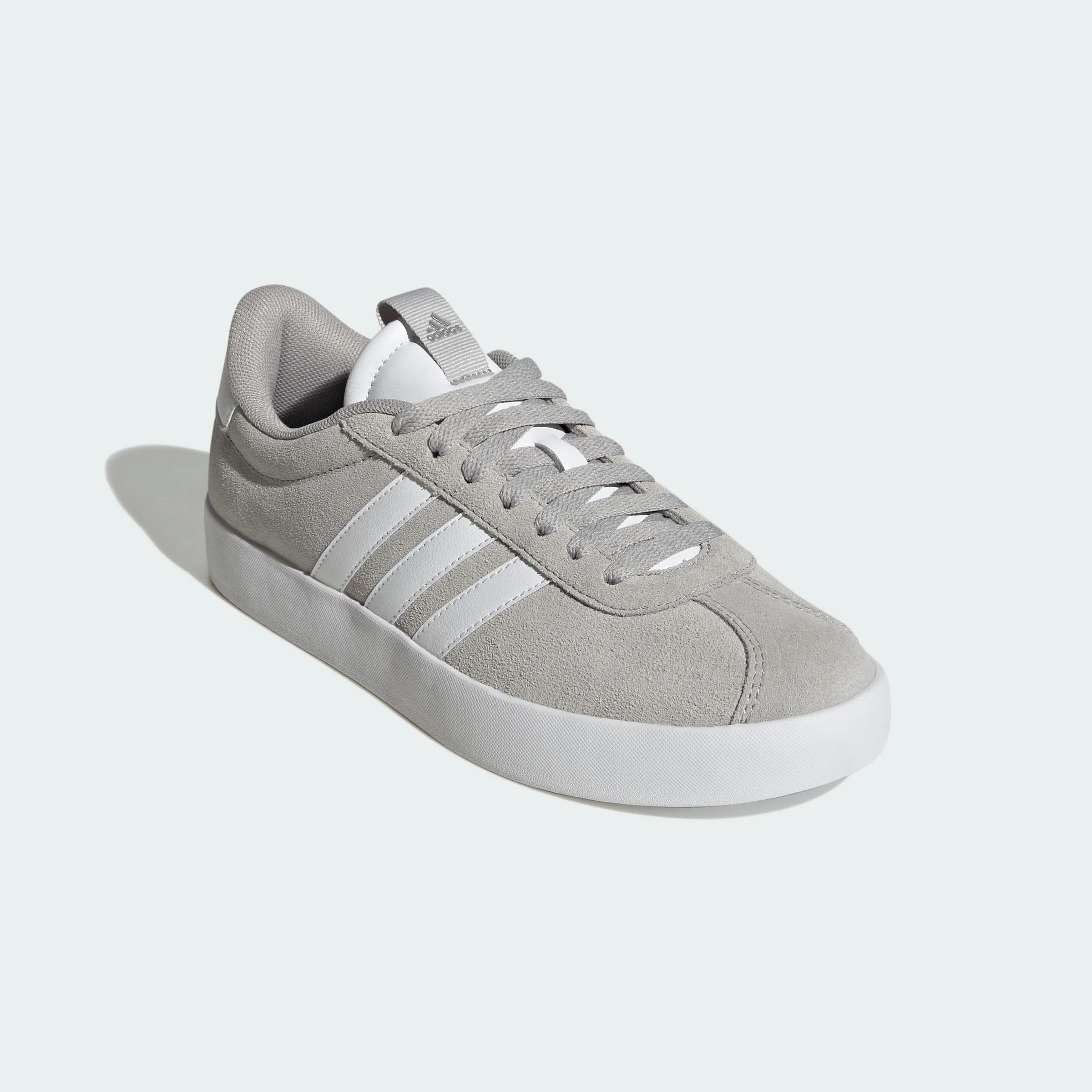 adidas VL Court 3.0 Shoes - Grey Two / Cloud White / Silver Metallic - 44 EU - immagine 5