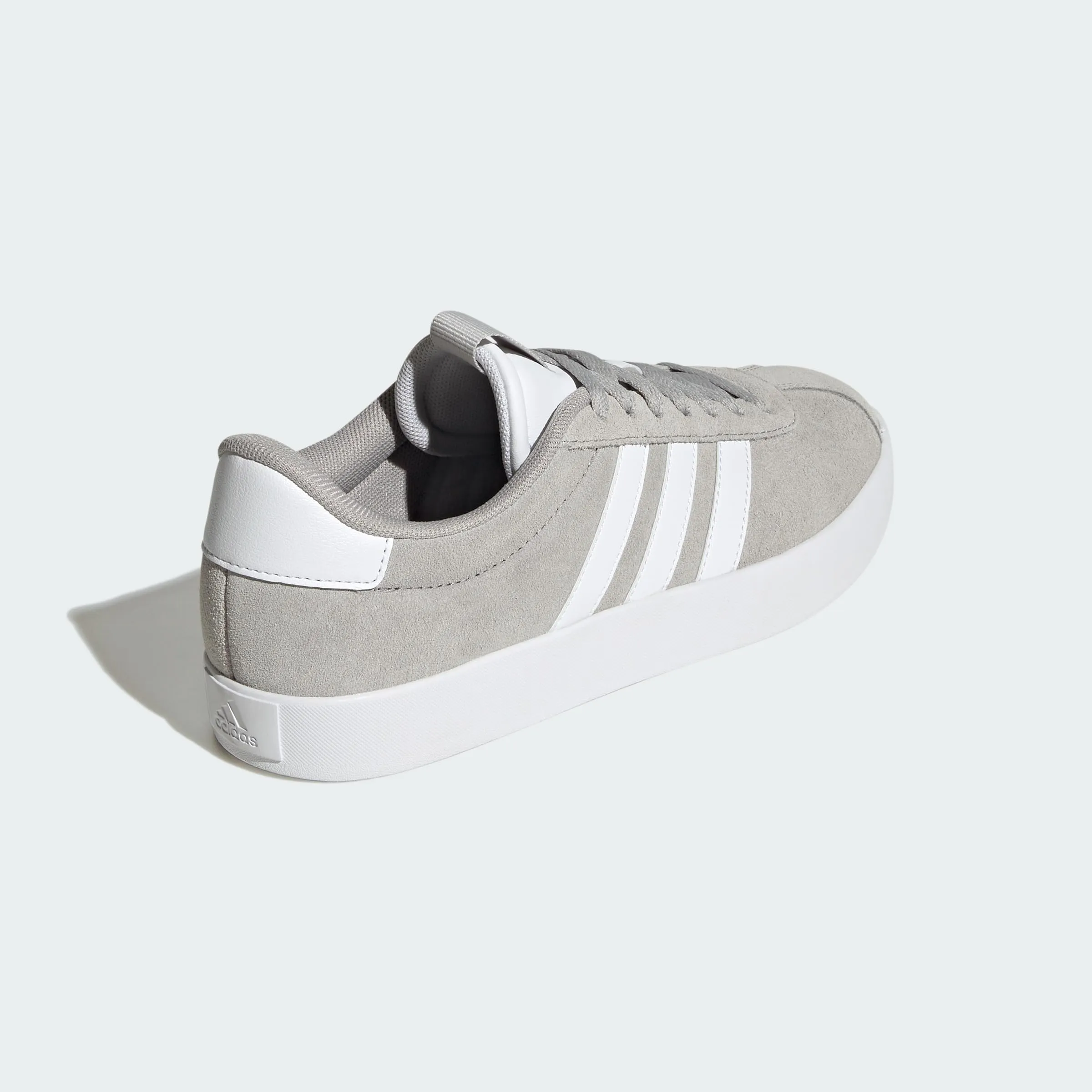 adidas VL Court 3.0 Shoes - Grey Two / Cloud White / Silver Metallic - 44 EU - immagine 6