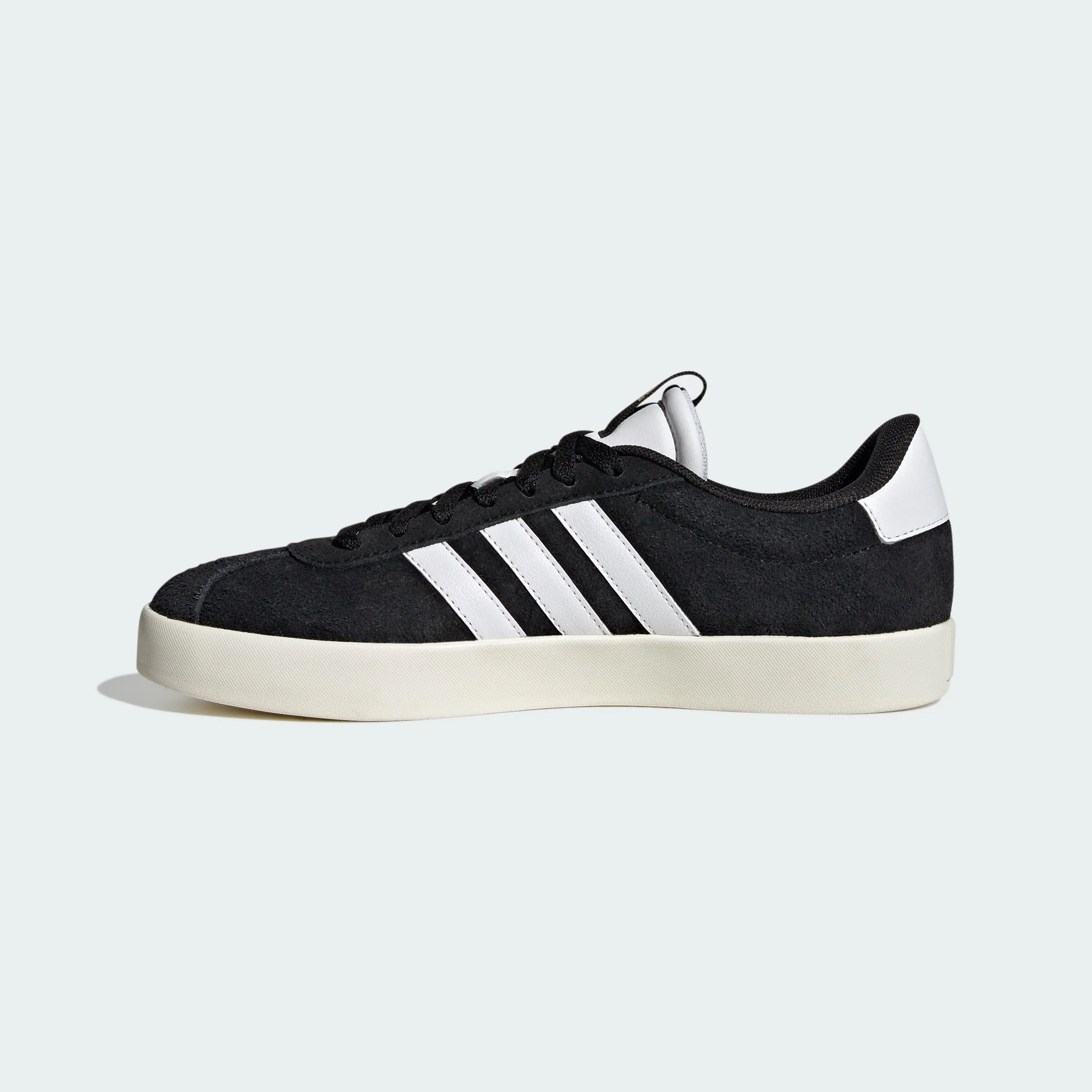 adidas VL Court 3.0 Shoes, Core Black / Cloud White / Gold Metallic, 38 2/3 EU - immagine 4