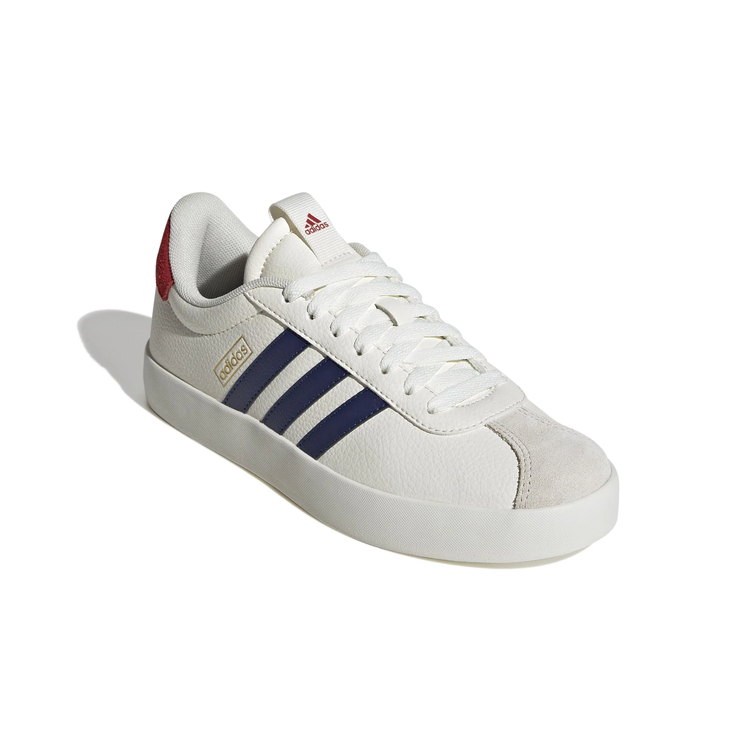 Adidas VL Court 3.0 Women's Shoes, Off White Dark Blue Better Scarlet, 44 EU - immagine 4