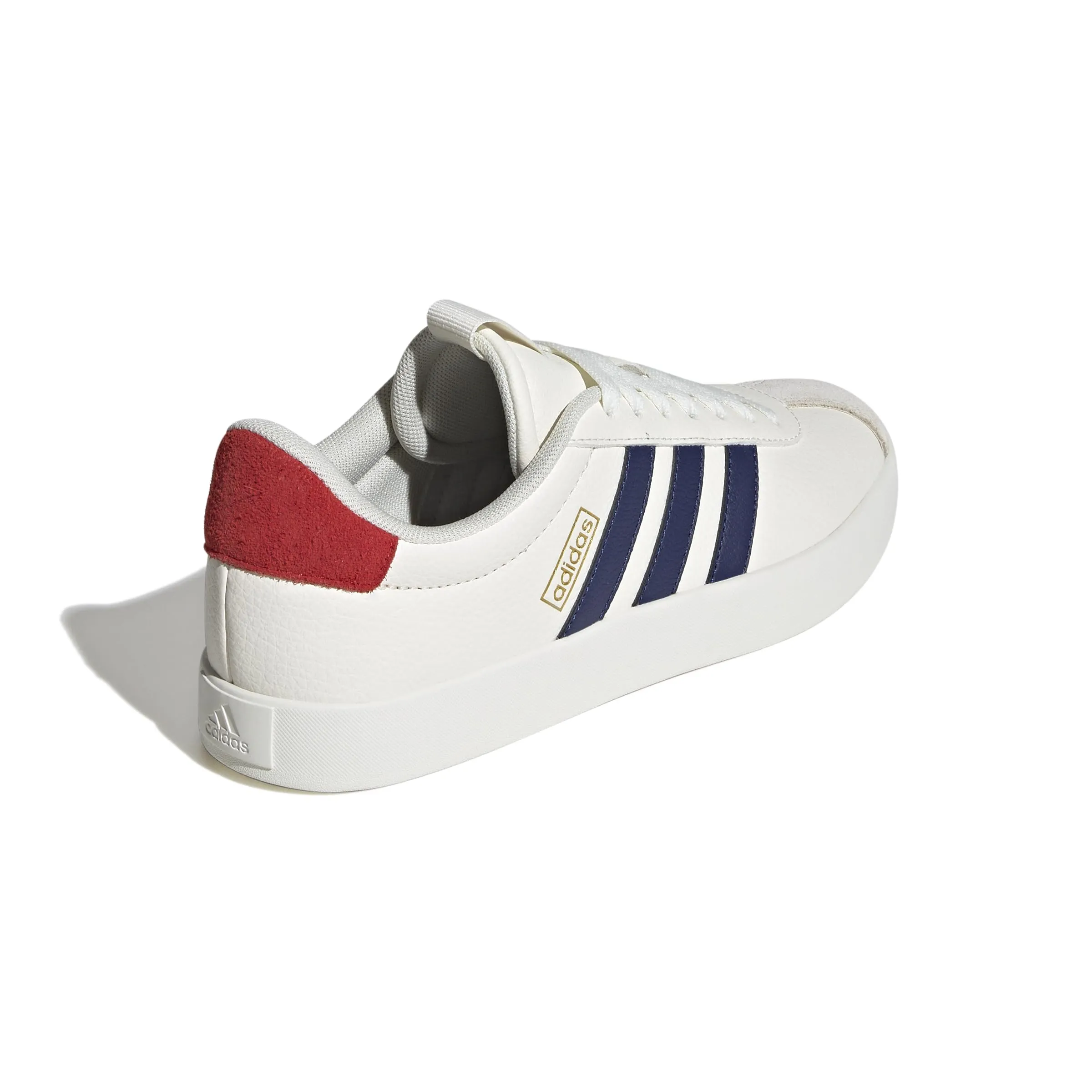 Adidas VL Court 3.0 Women's Shoes, Off White Dark Blue Better Scarlet, 44 EU - immagine 5