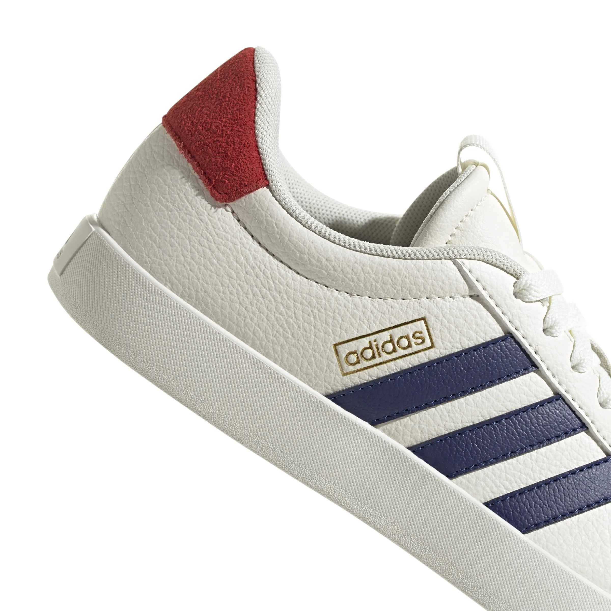 Adidas VL Court 3.0 Women's Shoes, Off White Dark Blue Better Scarlet, 44 EU - immagine 7